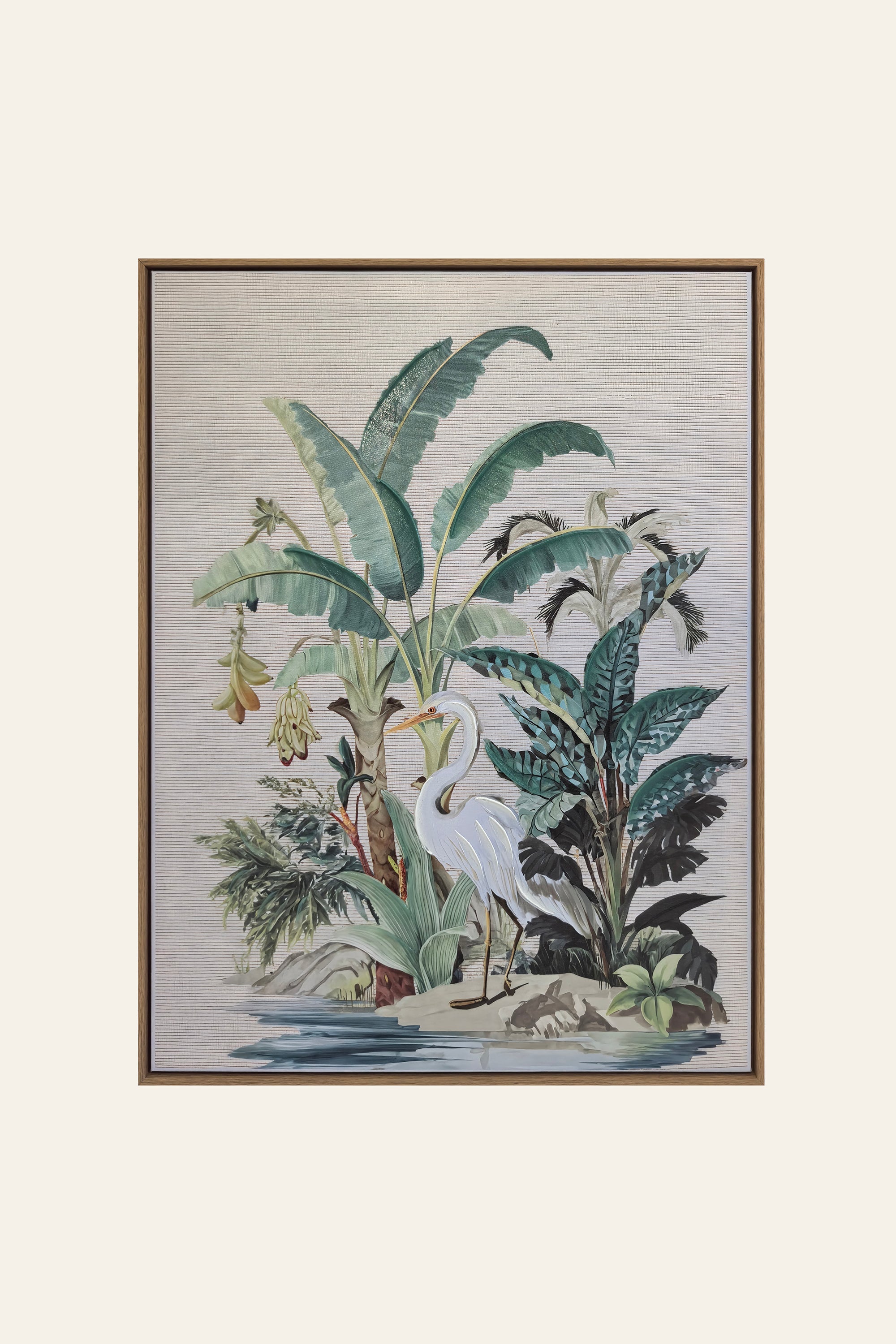 Tropical Heron Retreat wall art