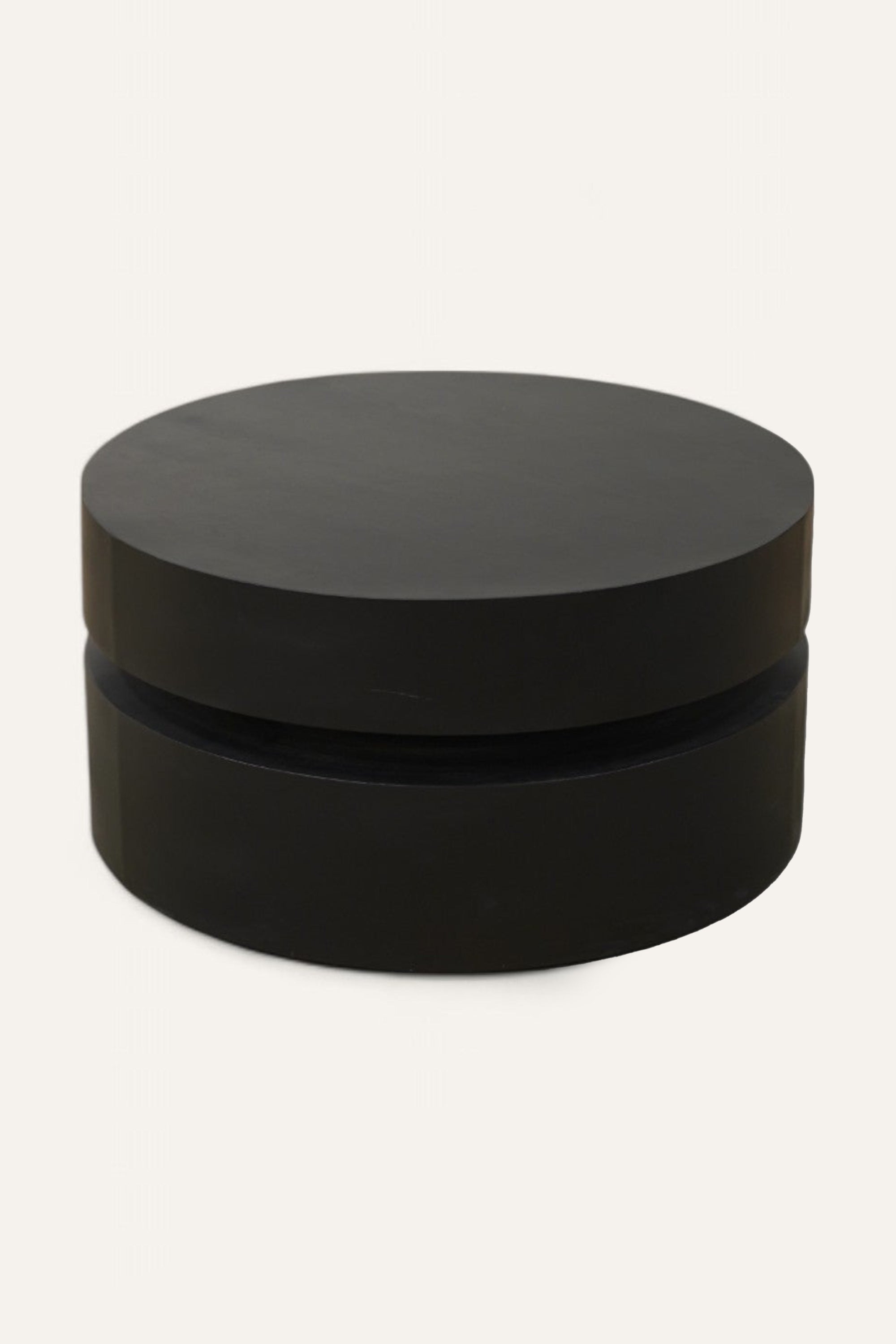 Two-Tier Disc Coffee Table in Black Oak Veneer