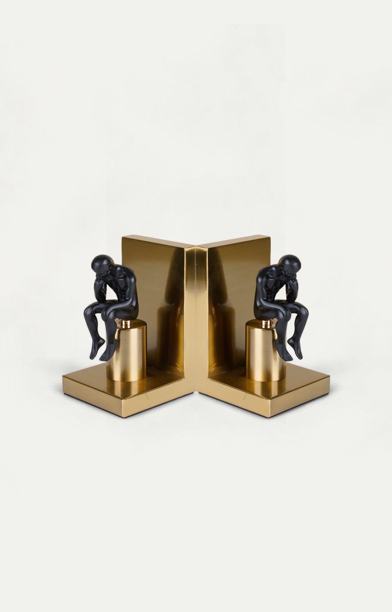 Enigmatic Black & Gold Bookend
