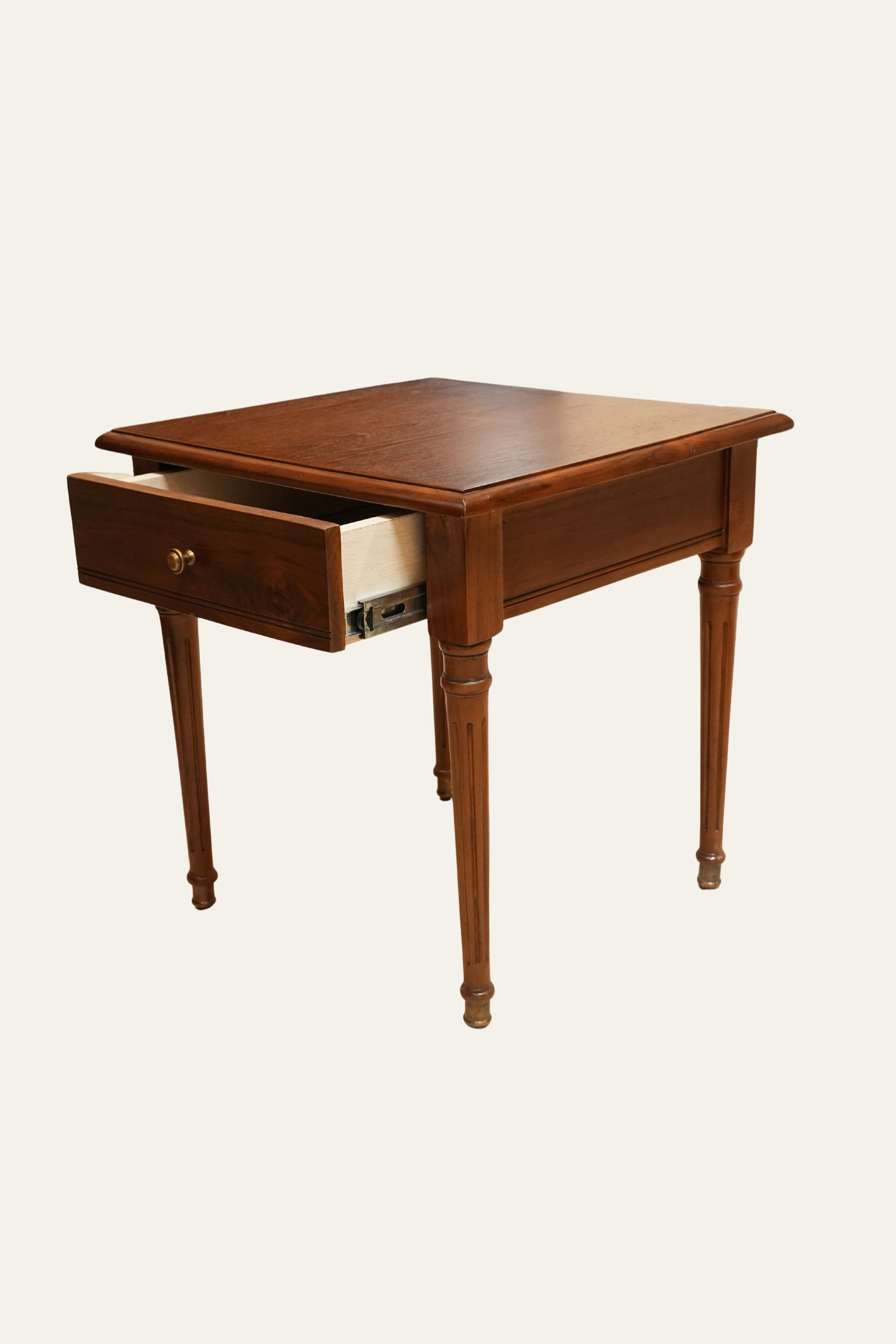 Compact Wooden Bedside Table with Storage Drawer