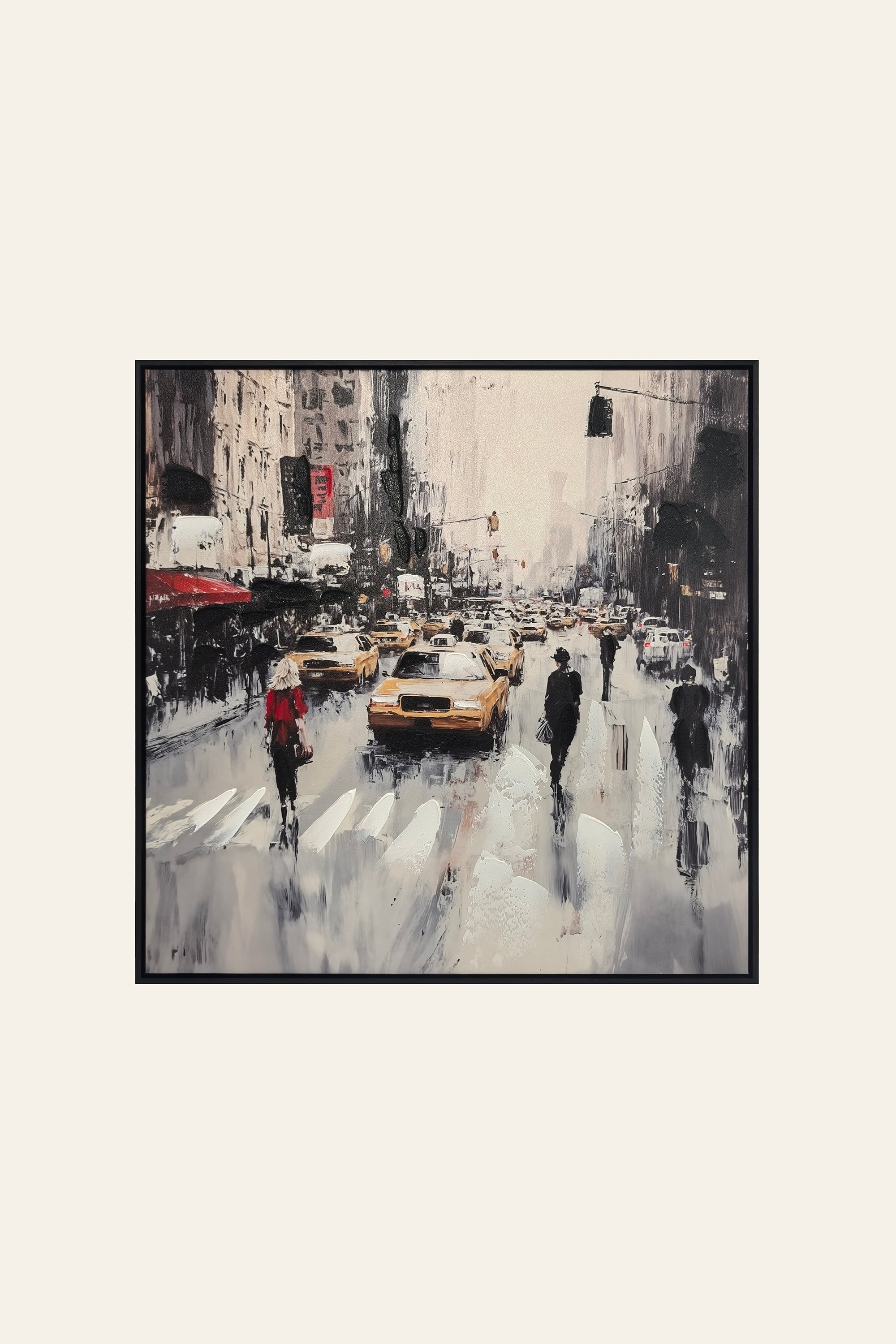 Urban Cityscape Oil Painting