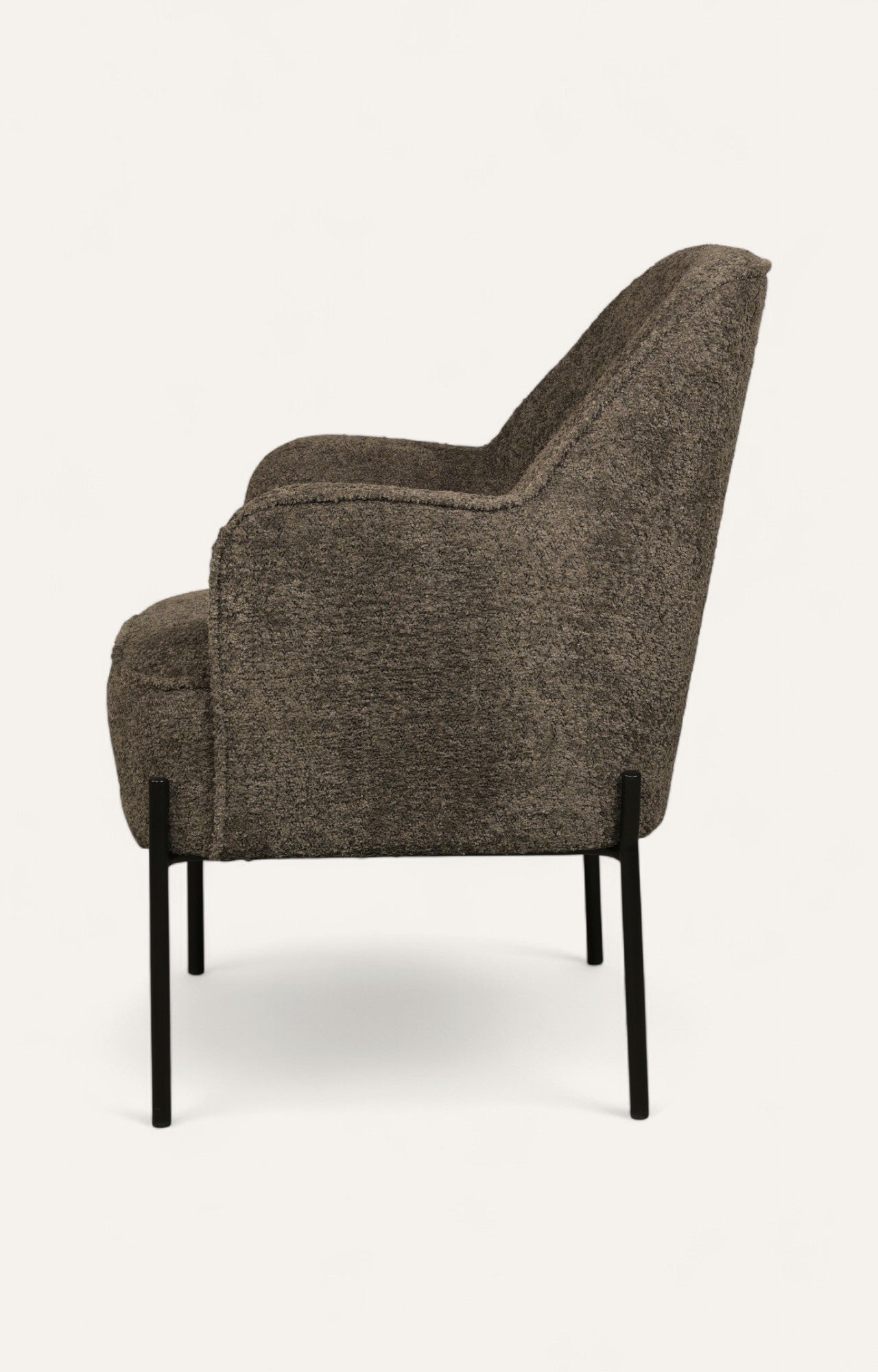 Modern Charcoal Upholstered Stool