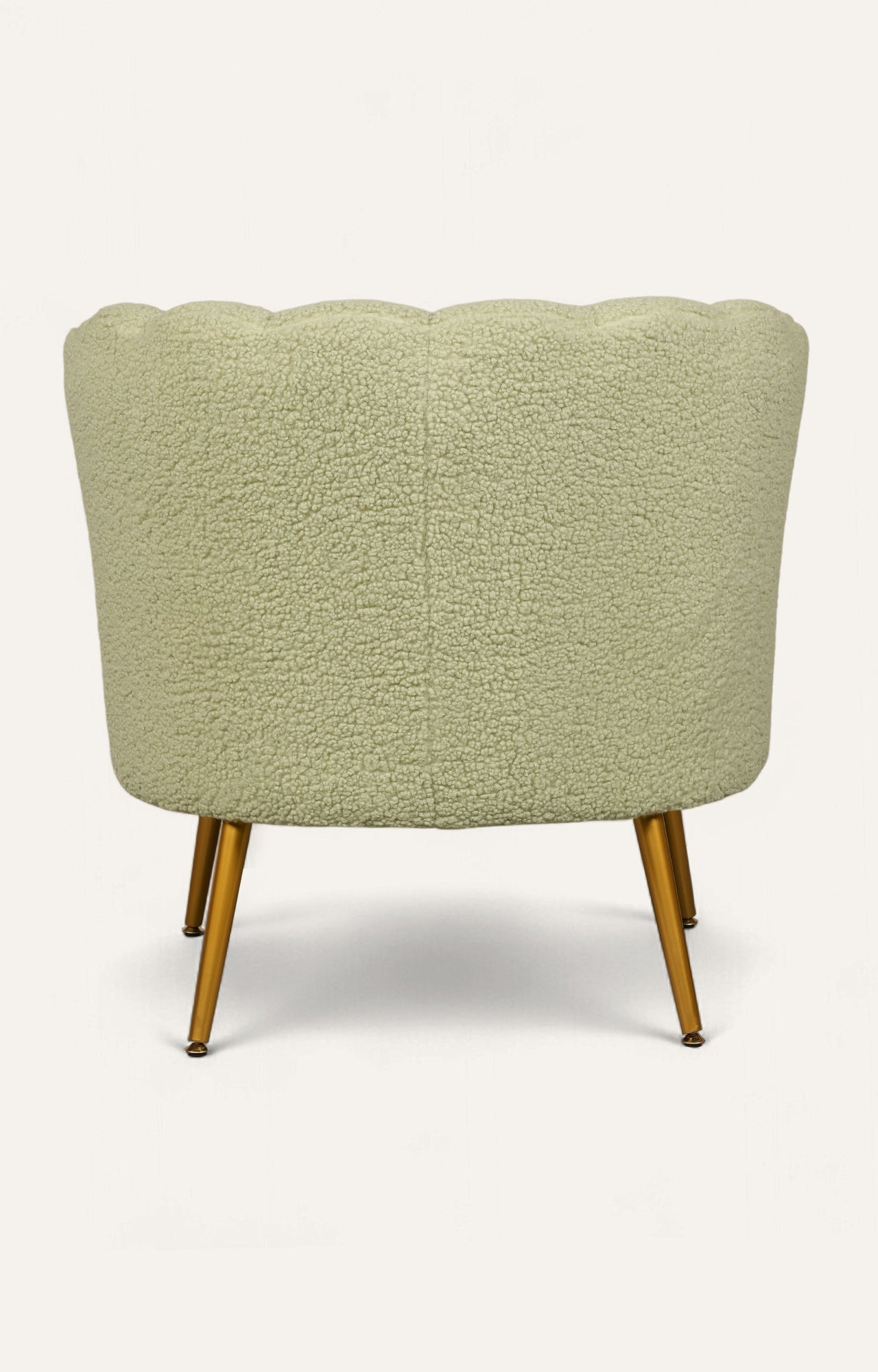 armchair with gold legs 