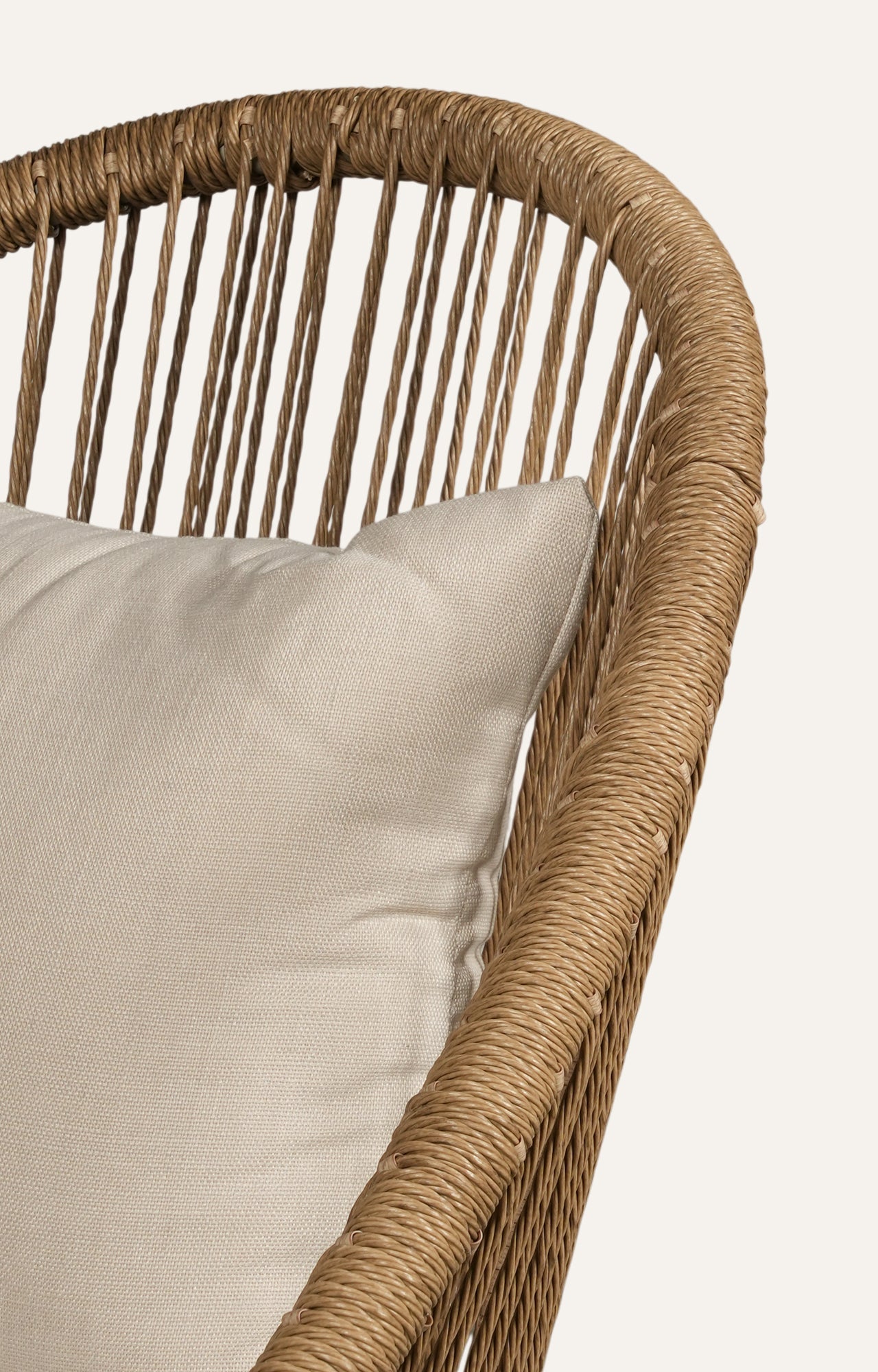 Woven Rattan Lounge Chair 