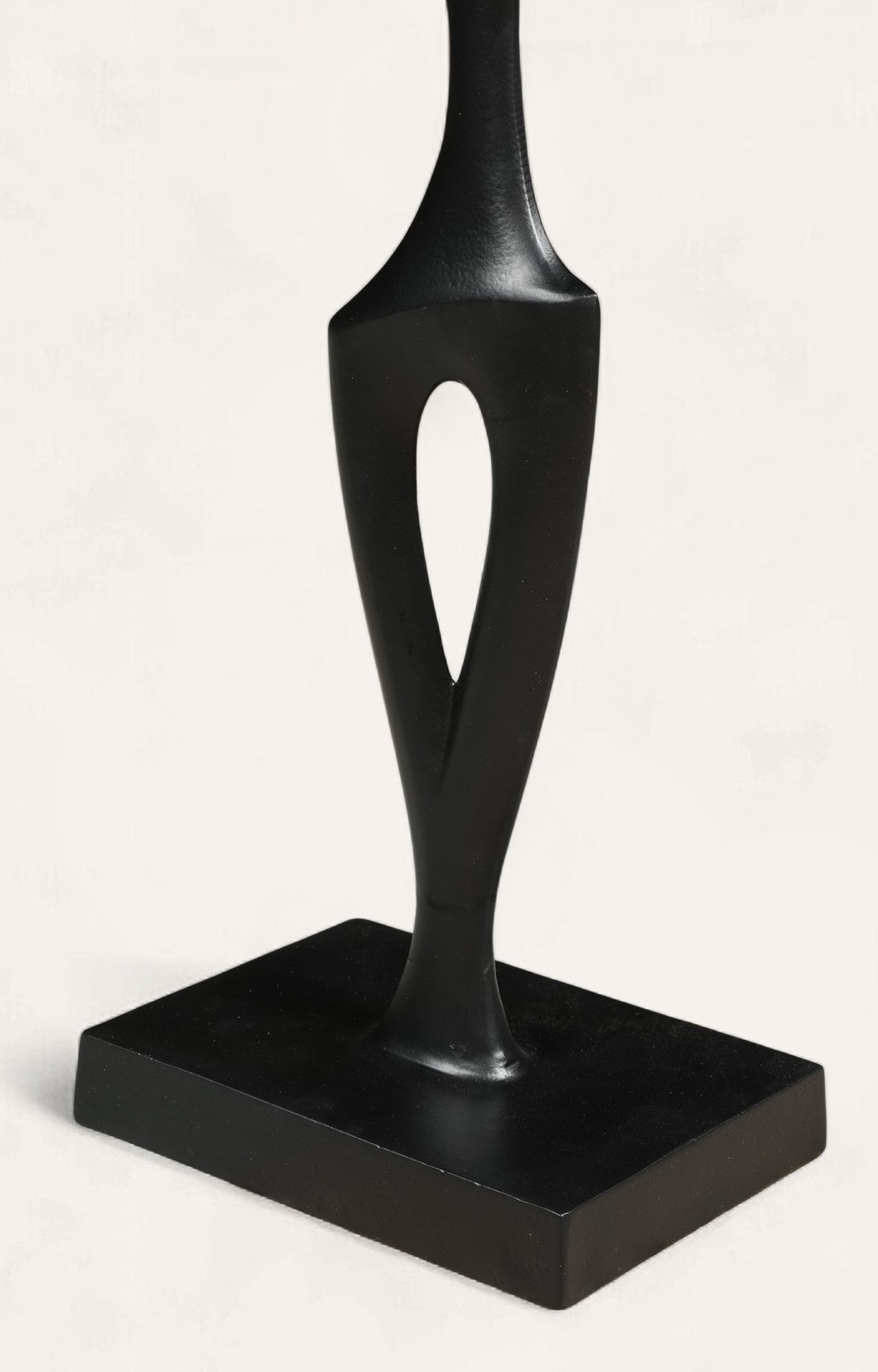 Black abstract sculpture 