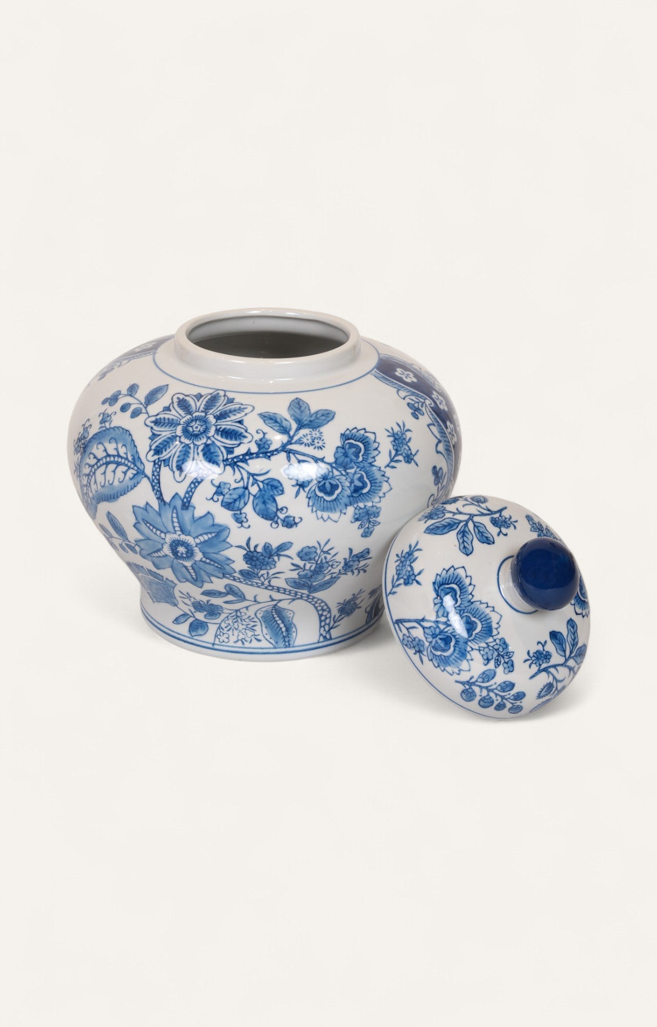 Hand-Painted  Jar with Lid