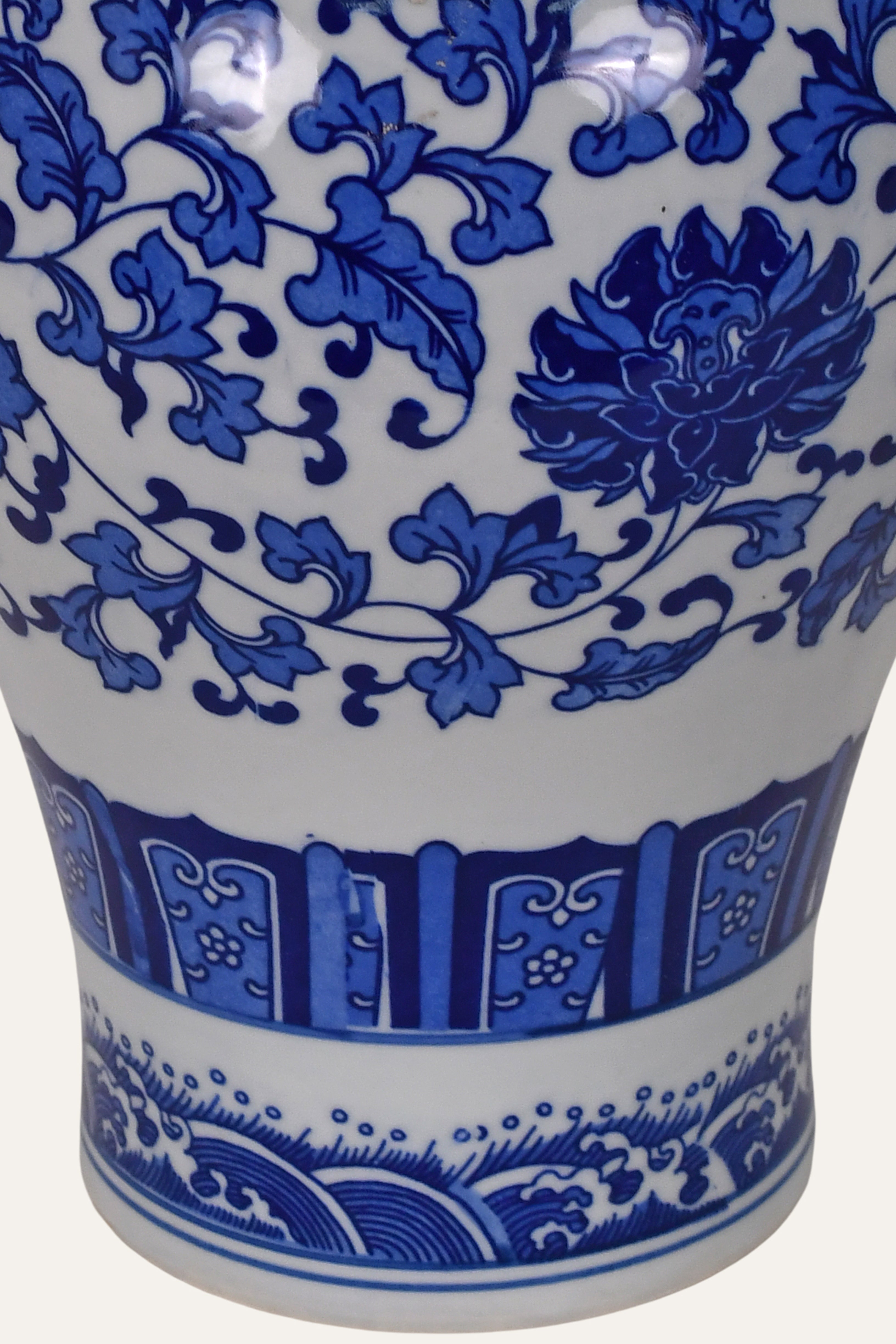 Porcelain Chinoiserie Urn