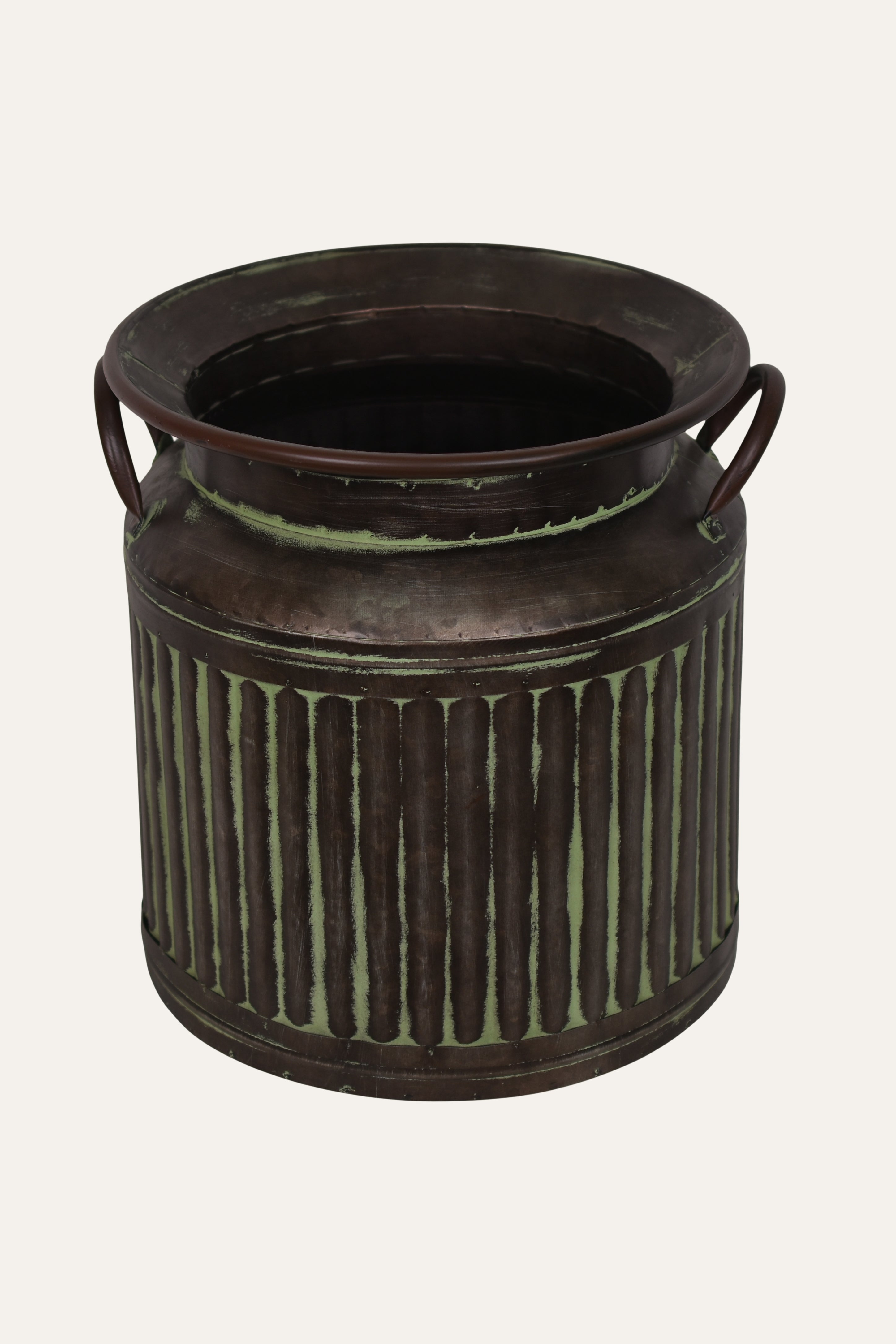 Decorative metal canister