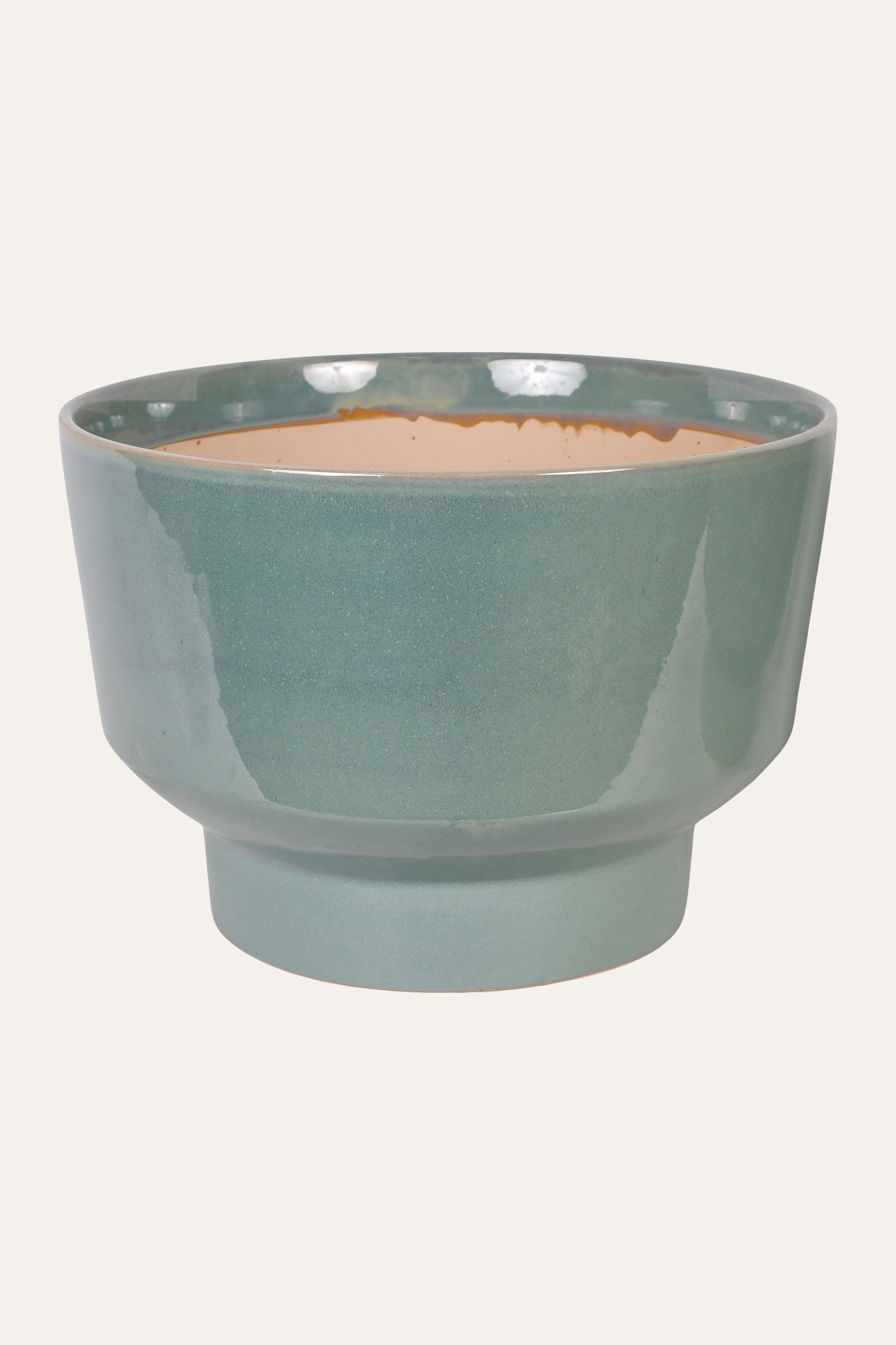 Decorative Teal Ceramic Planter