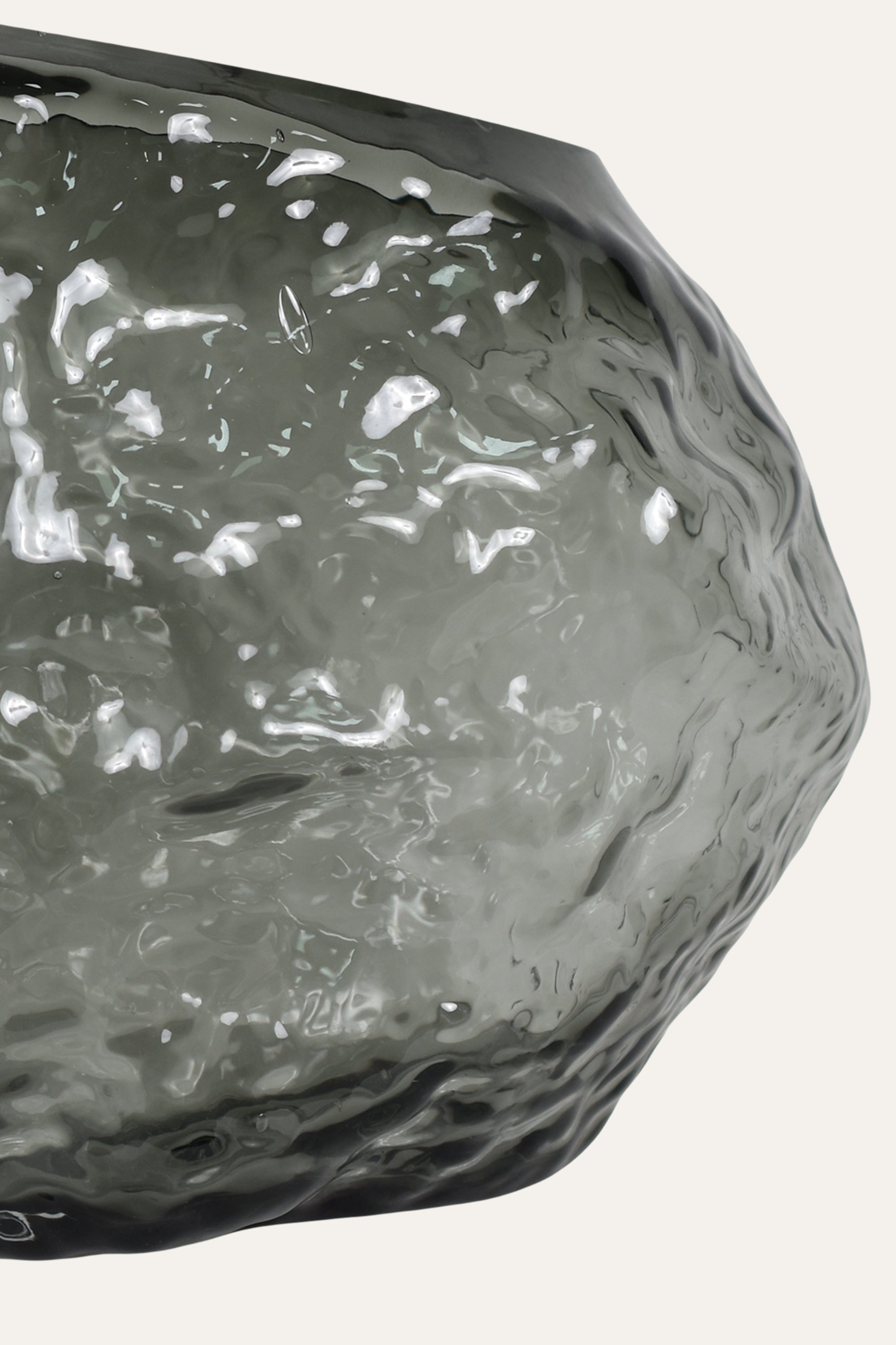 Grey Glass Vase