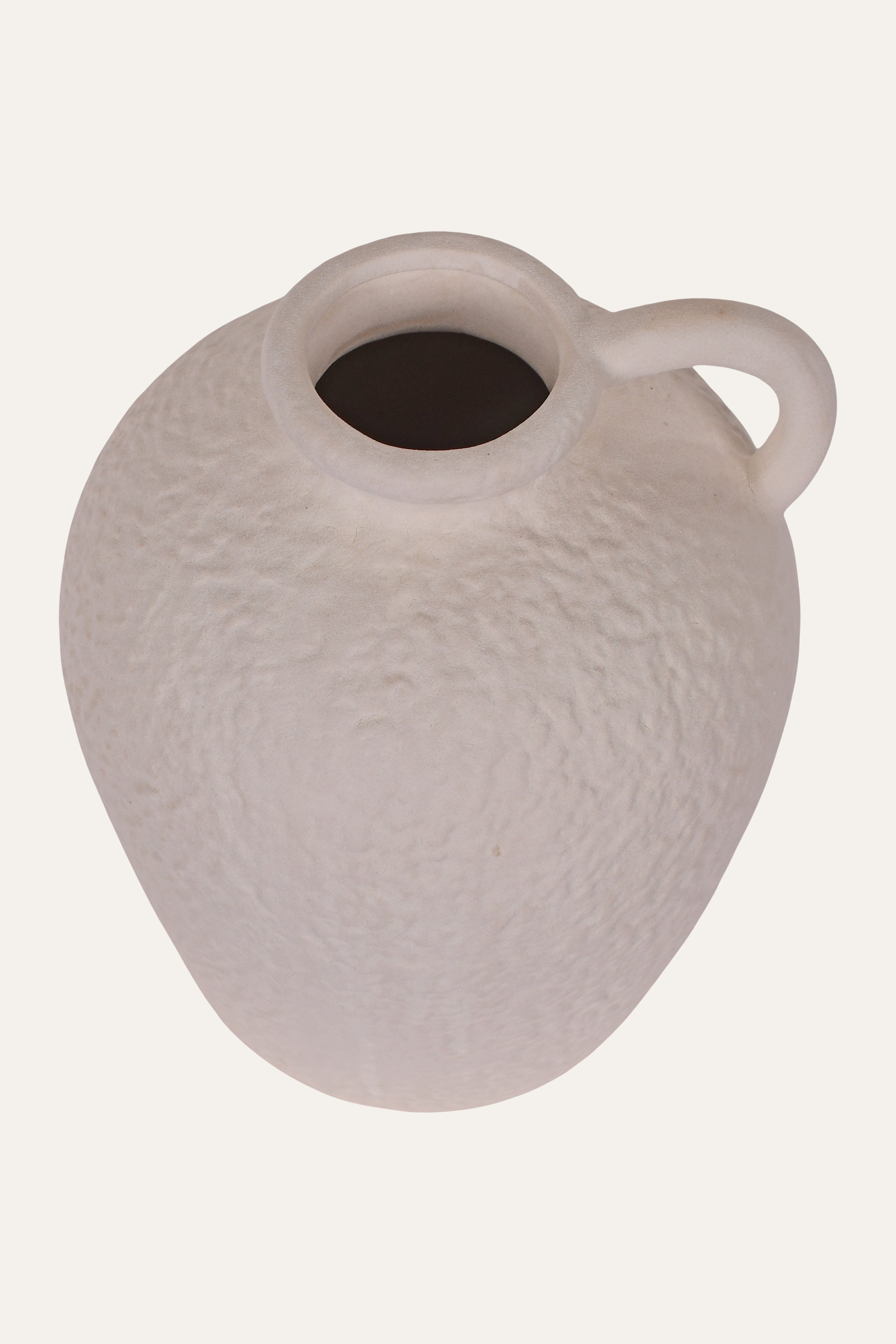Decorative Cream Ceramic Pot