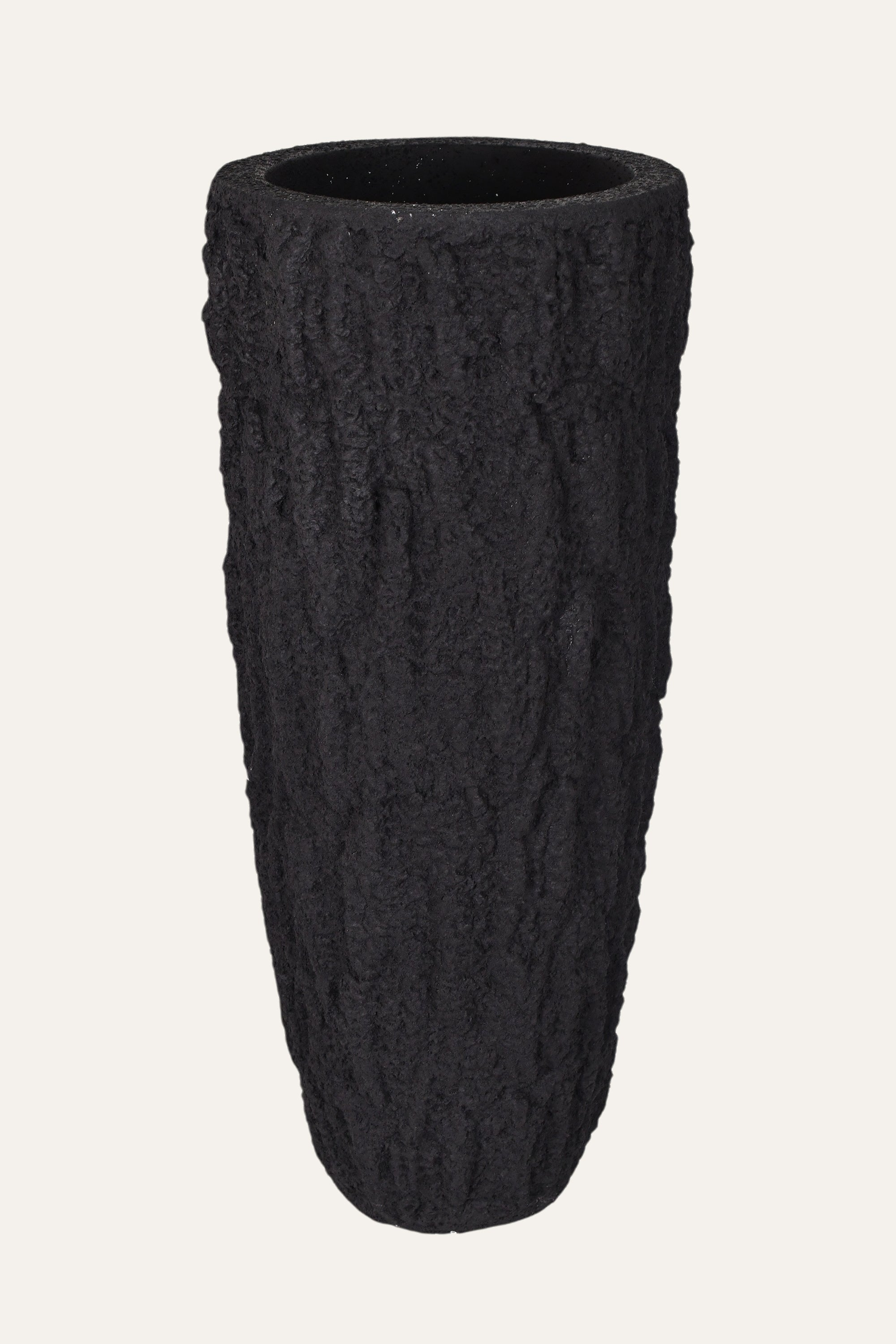 Tall Rustic Sculpted Pot