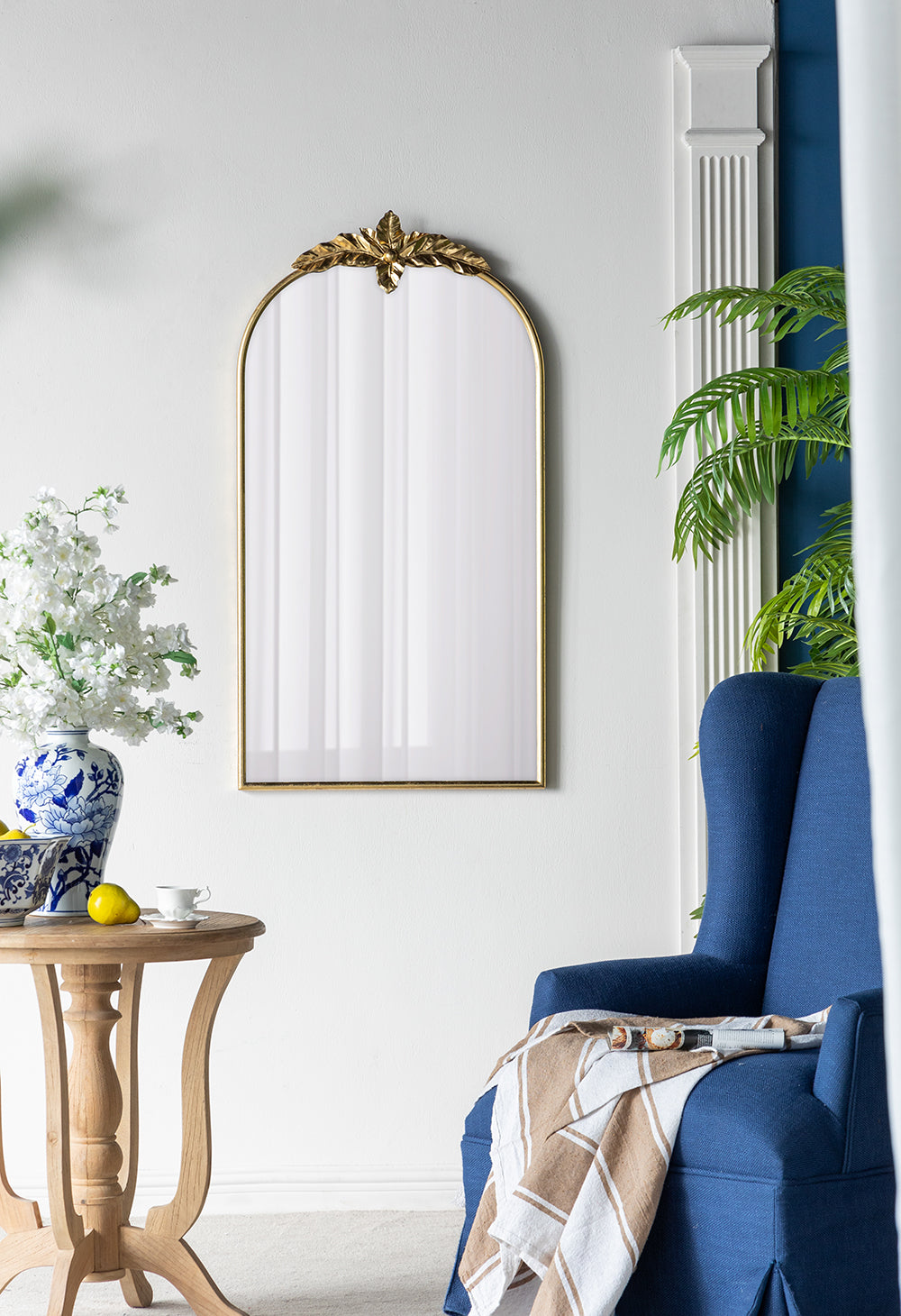 Vintage Arched Wall Mirror