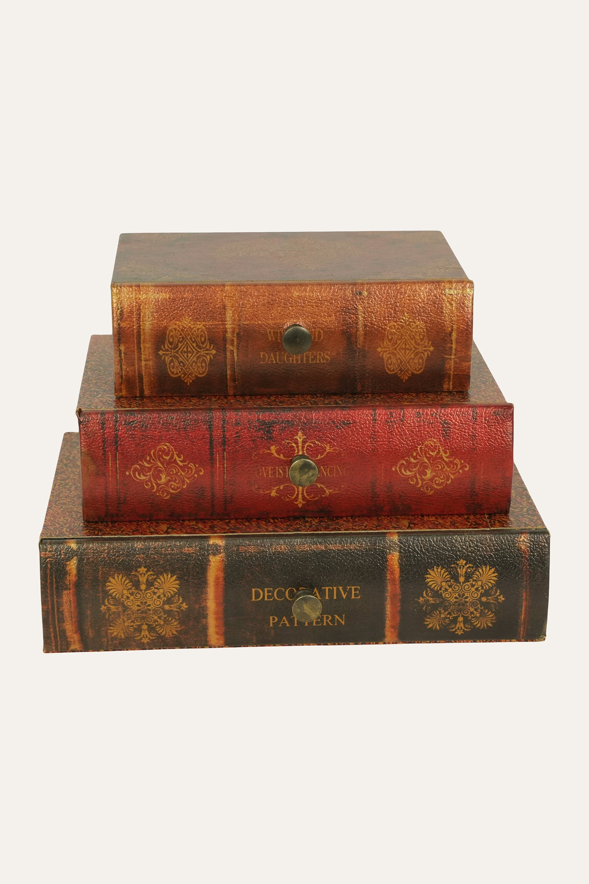 Vintage Book Style Trinket Box 