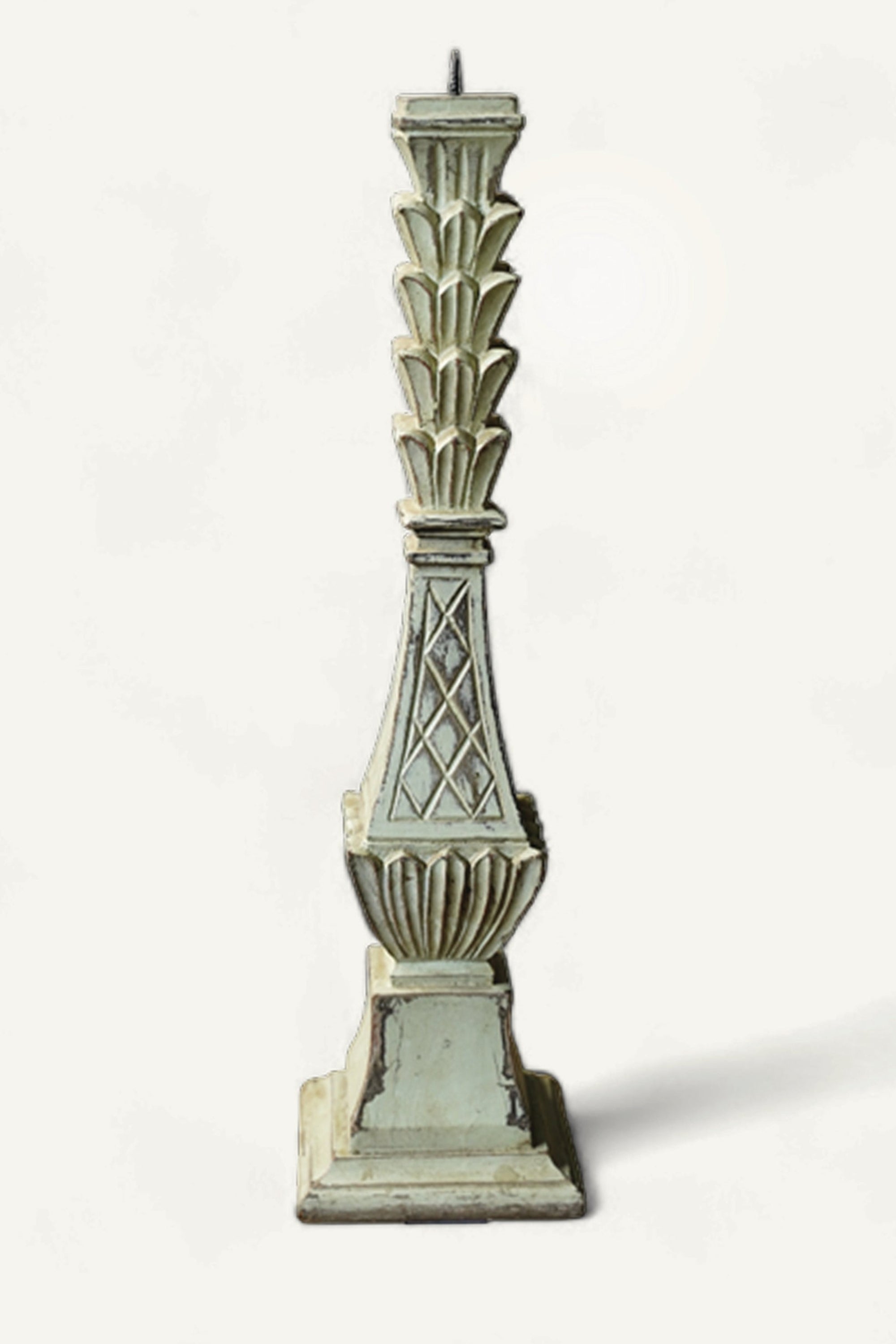 Vintage Floral Wooden Candle Stand