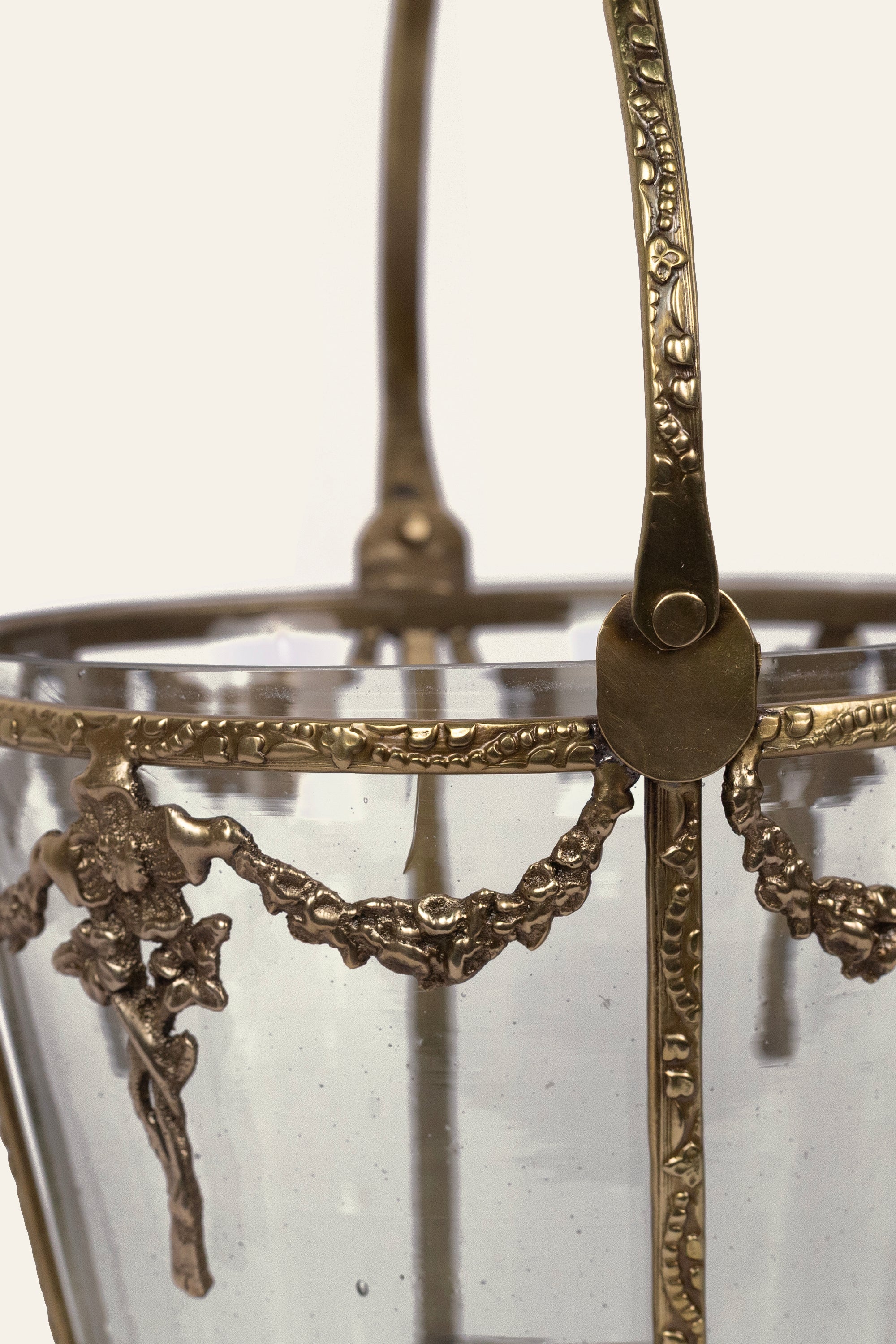Vintage Style Brass Frame Ice Bucket