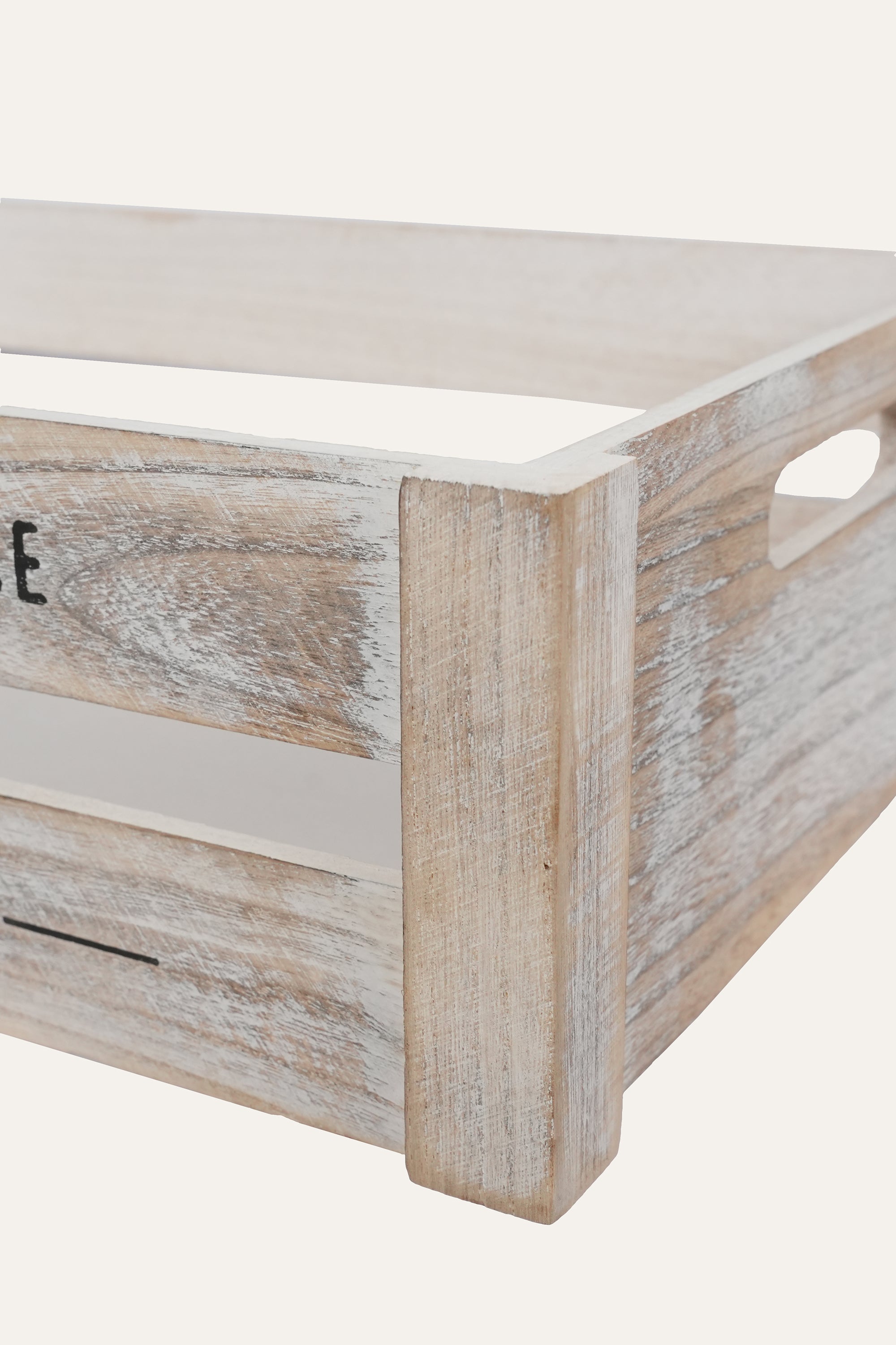 Vintage Wooden Storage Basket Crate