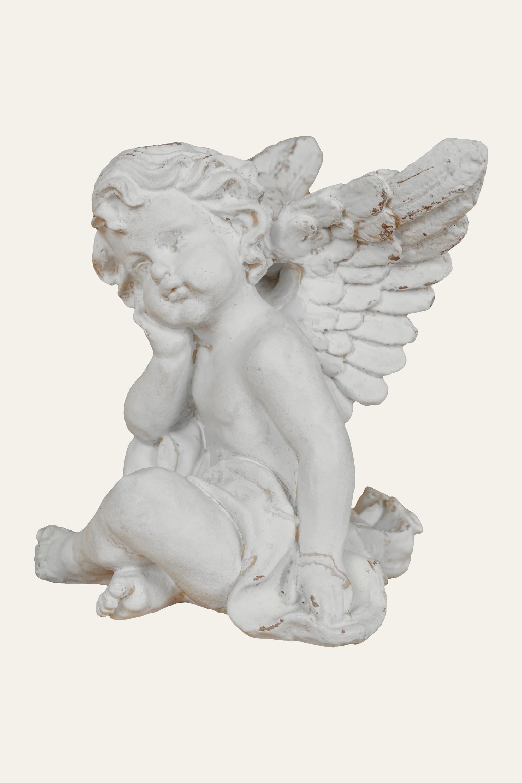 Vintage angel sculpture for living room