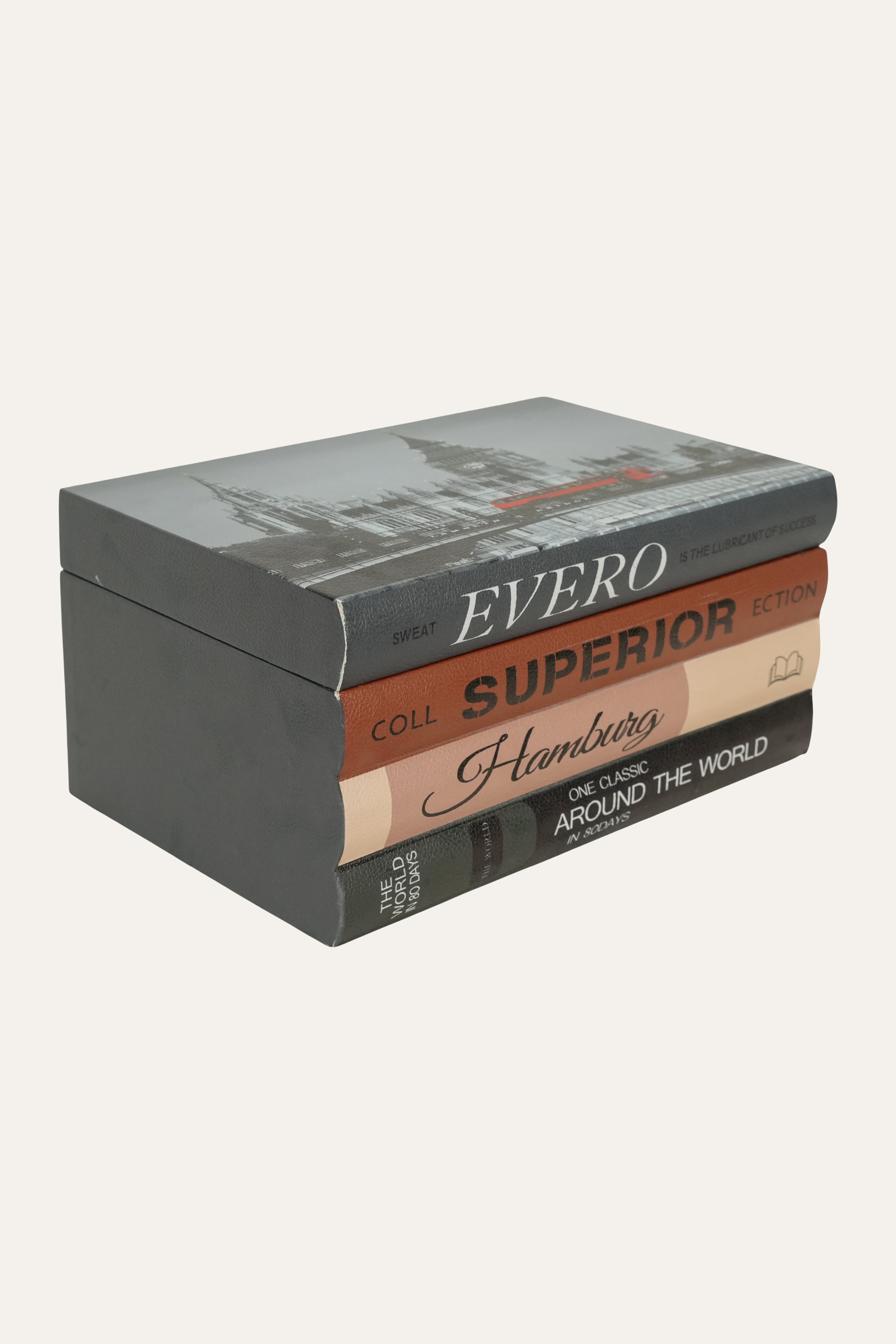 Vintage travel inspired keepsake storage box