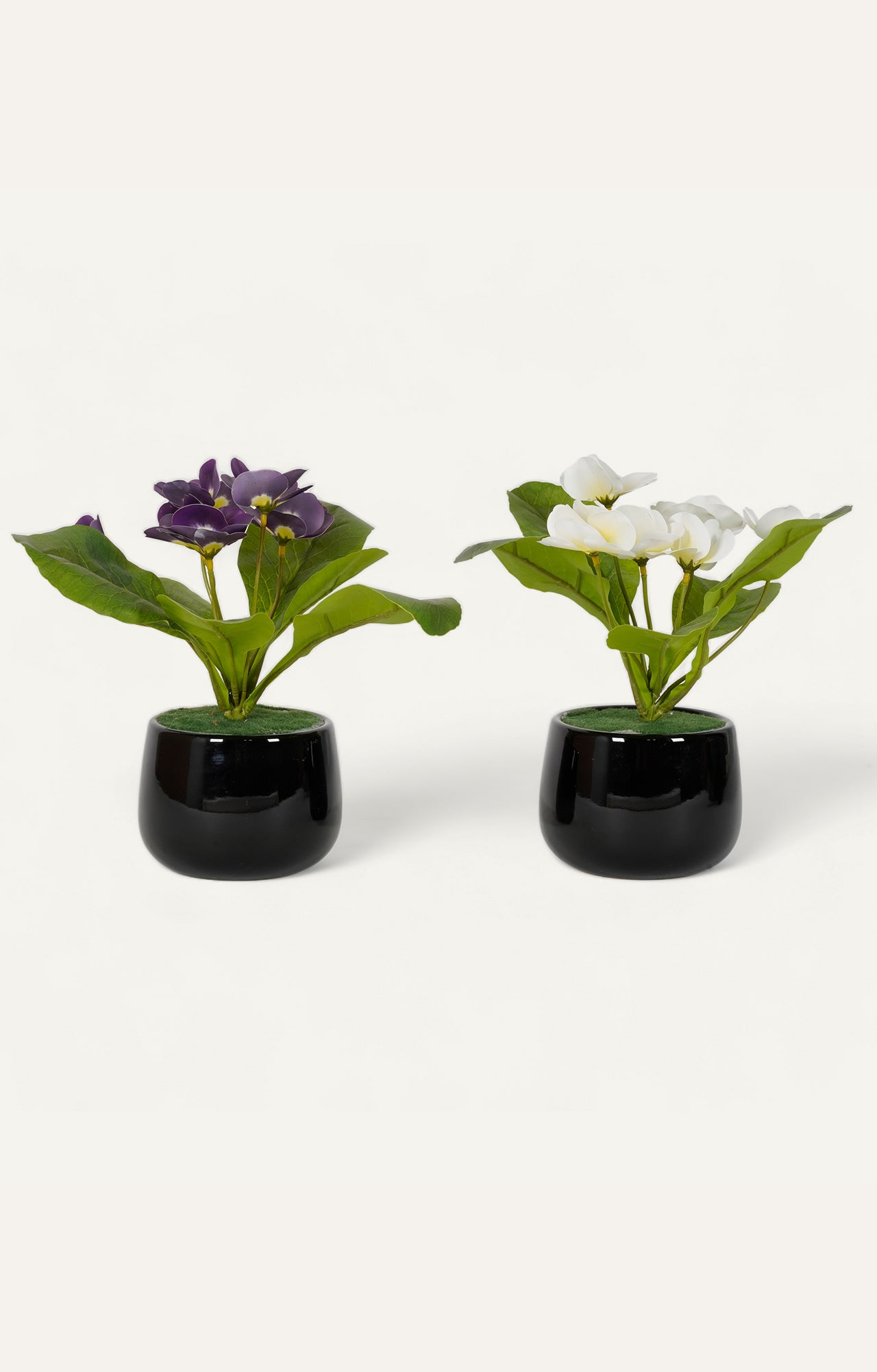 Violet & White Faux Flower Set