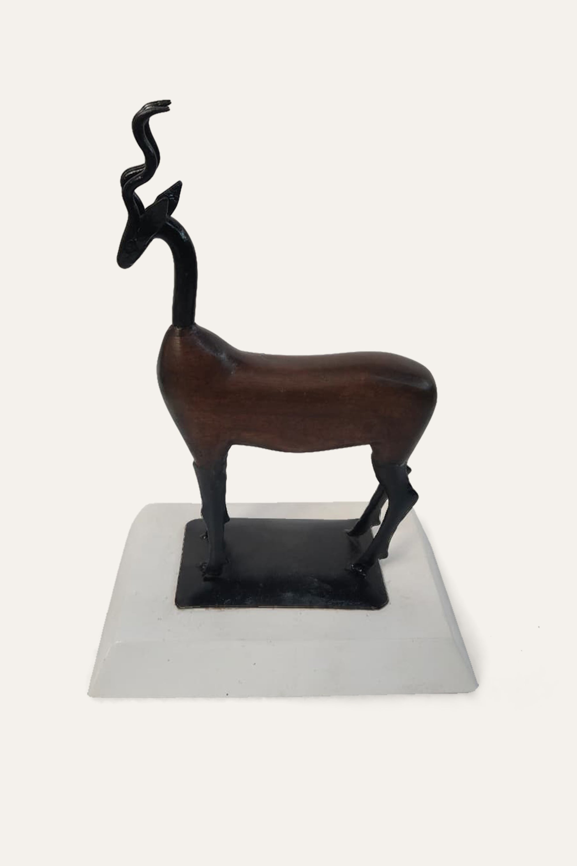 Antelope Figurine for Console and Shelf Decor