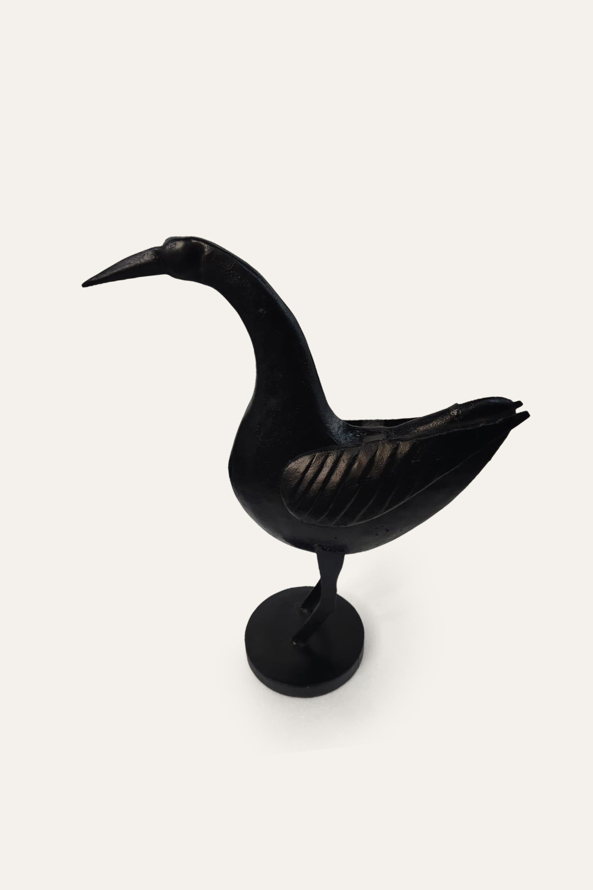 Black Bird Sculpture for Modern Decor