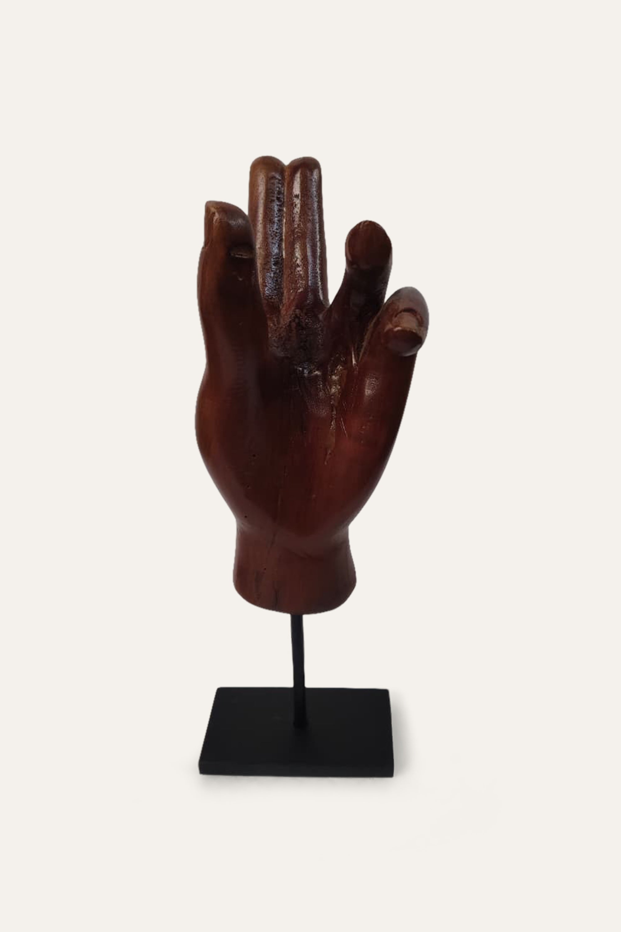 Hand Sculpture on Stand for Console Decor