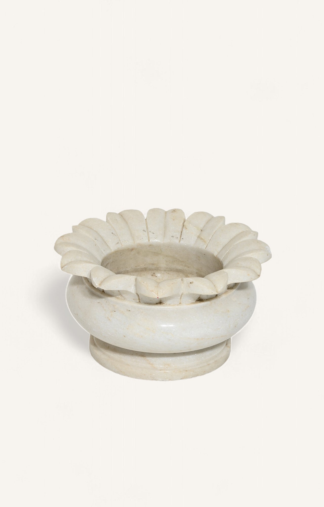 White Marble Lotus planter for Garden