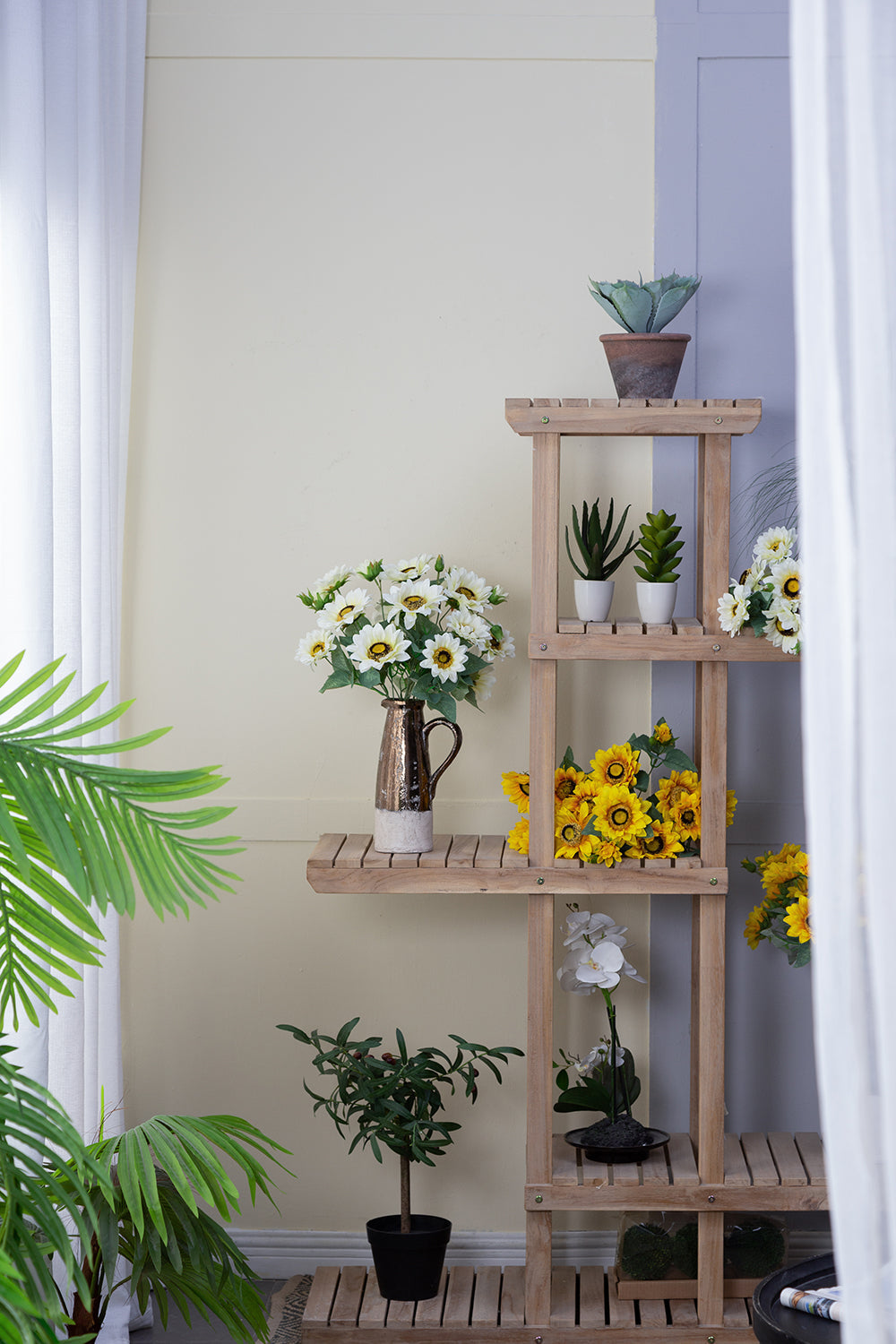 White Sunflower Flower Bunch