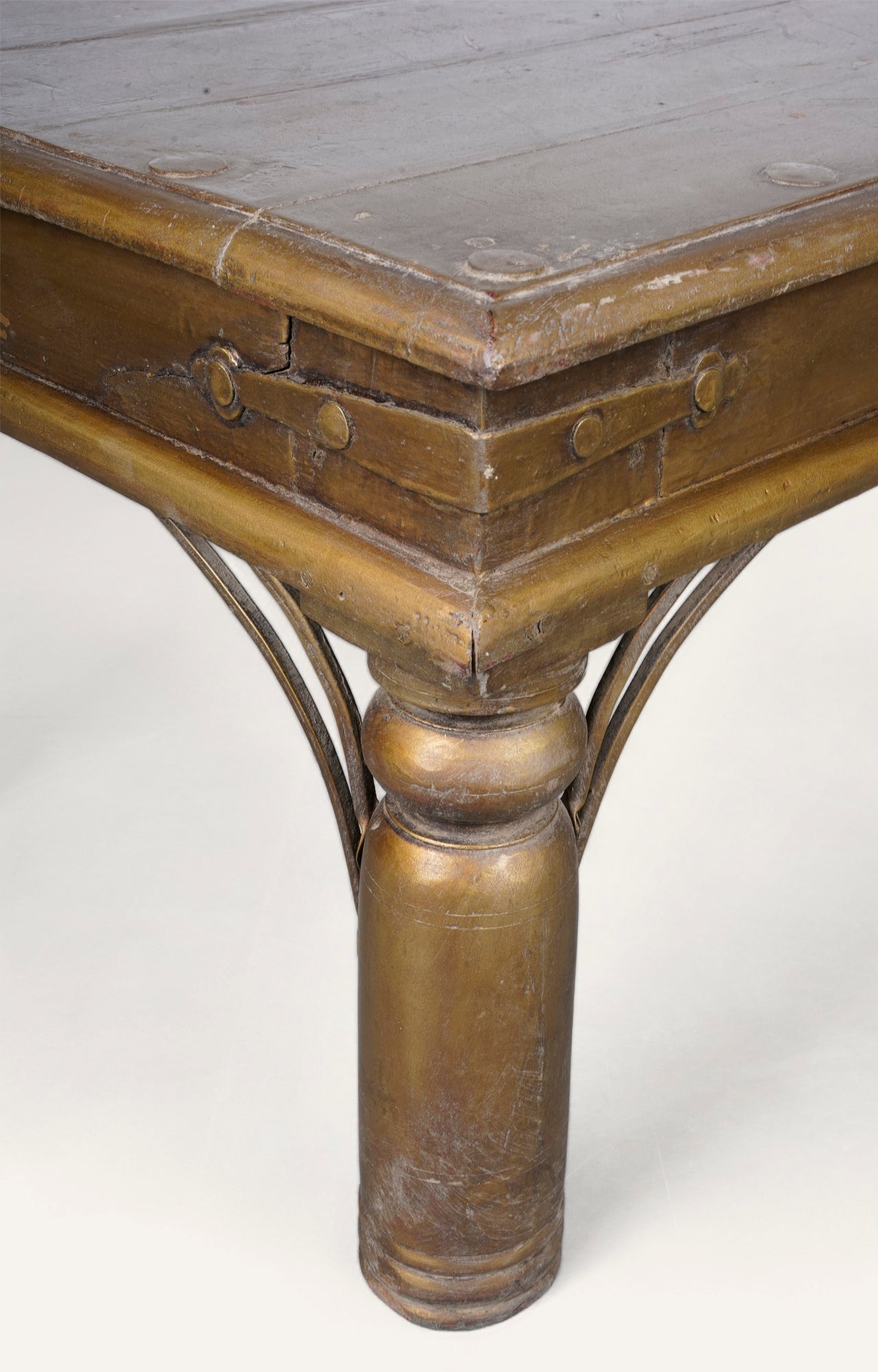 Wooden Antique side table_detailed