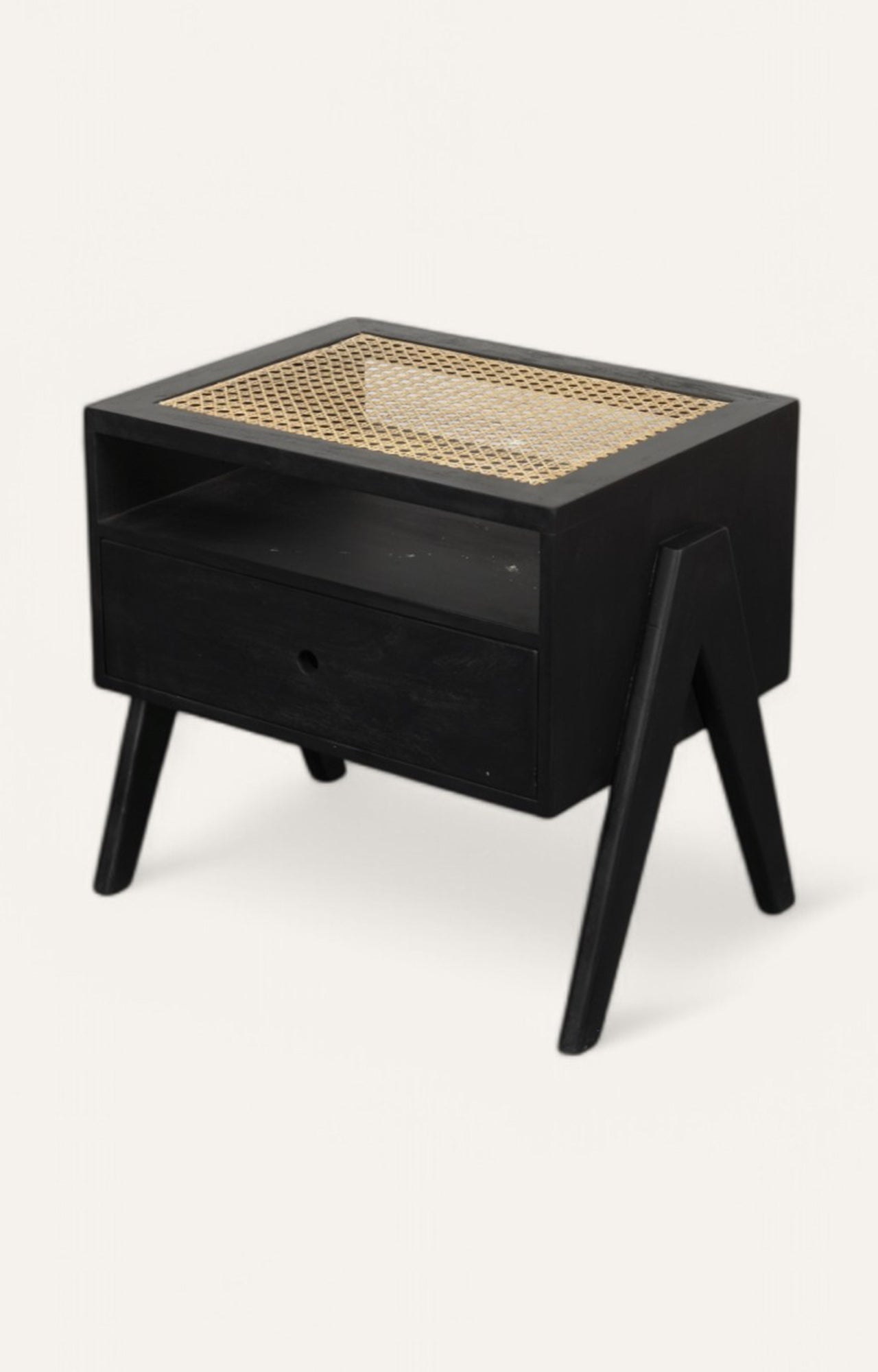 Wooden Bedside Table with Drawer