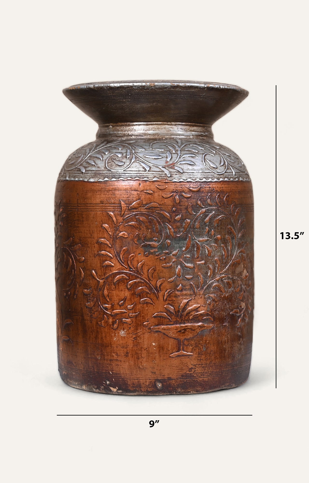 Wooden Himachal Water Pots_size