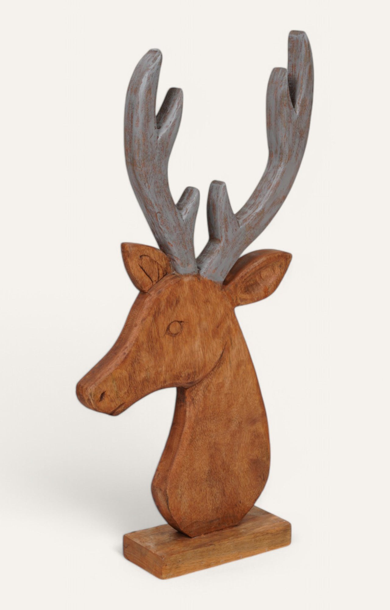 Wooden Reindeer Head