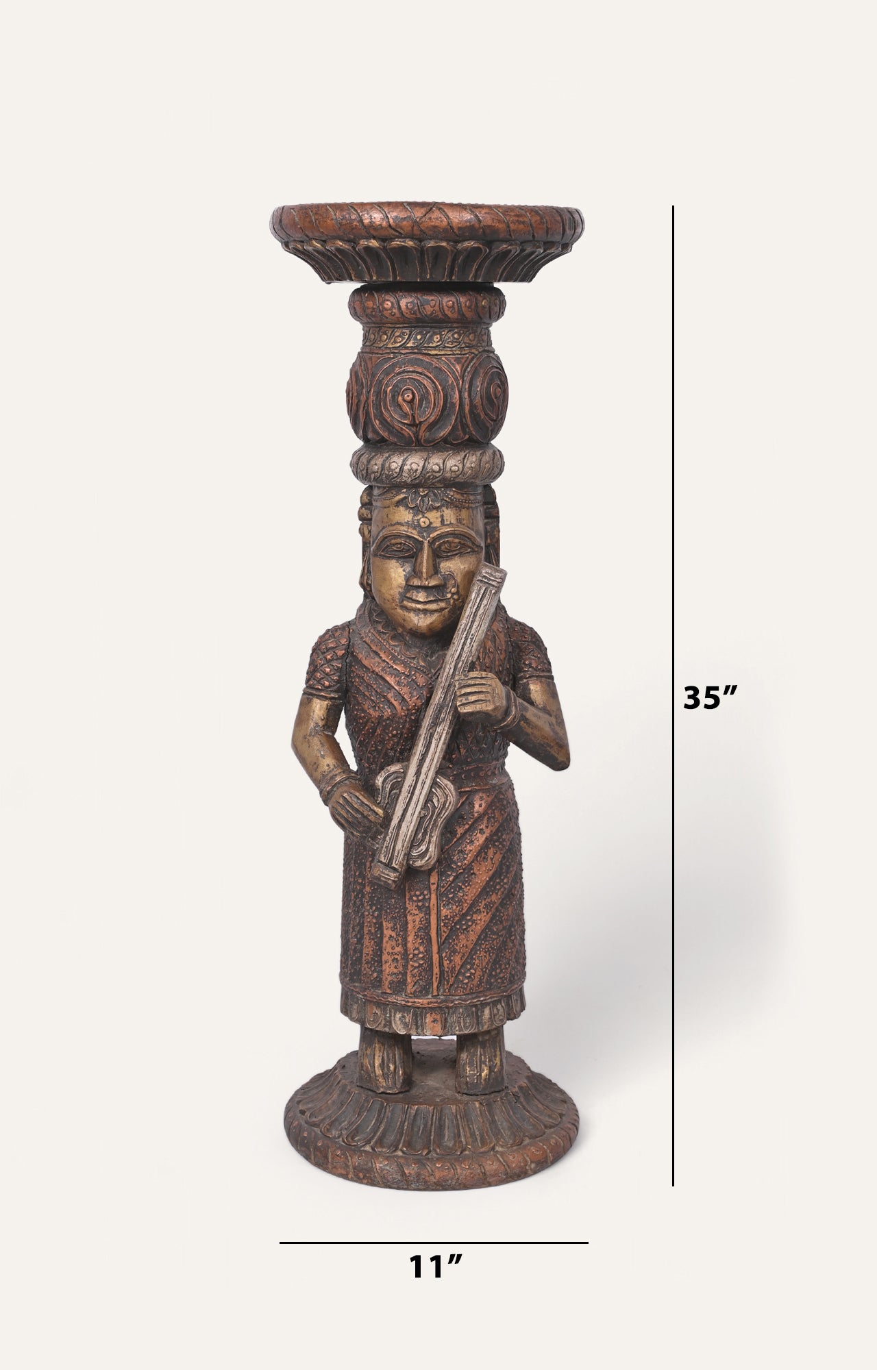 Wooden Royal Darbaan plinth_size