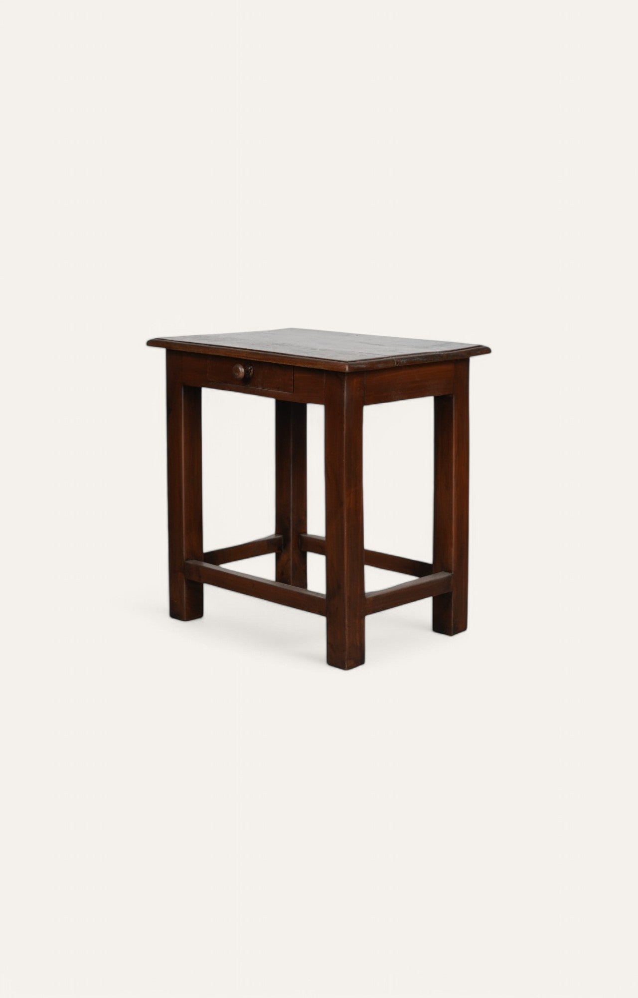 Wooden Side Table with Storage 
