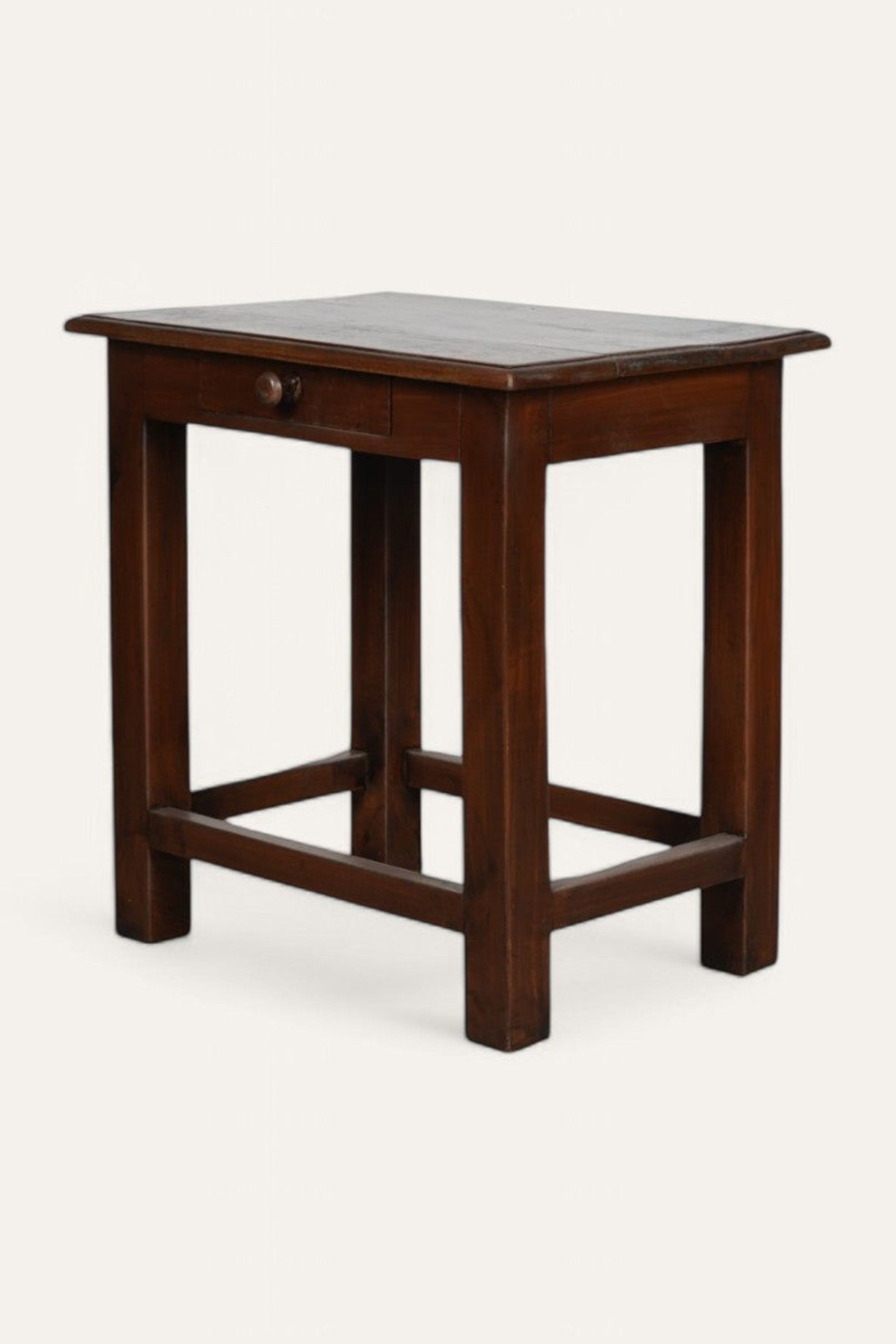 Classic Wooden Side Table with Storage Drawer