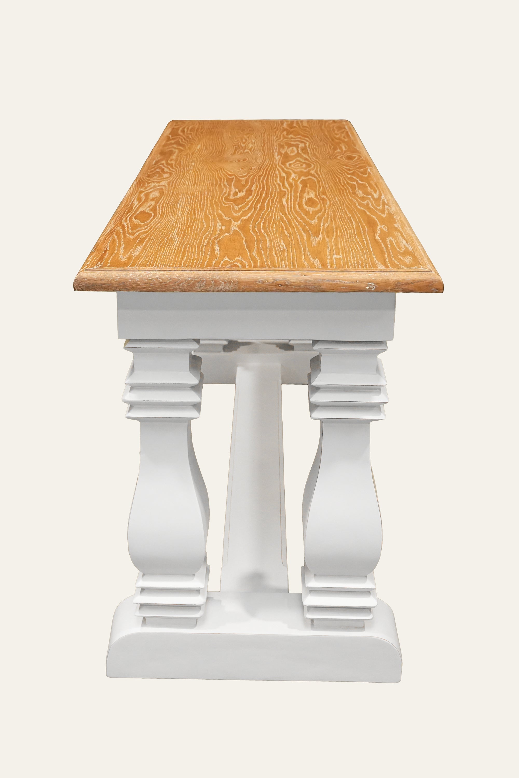 Wooden console table for hallway