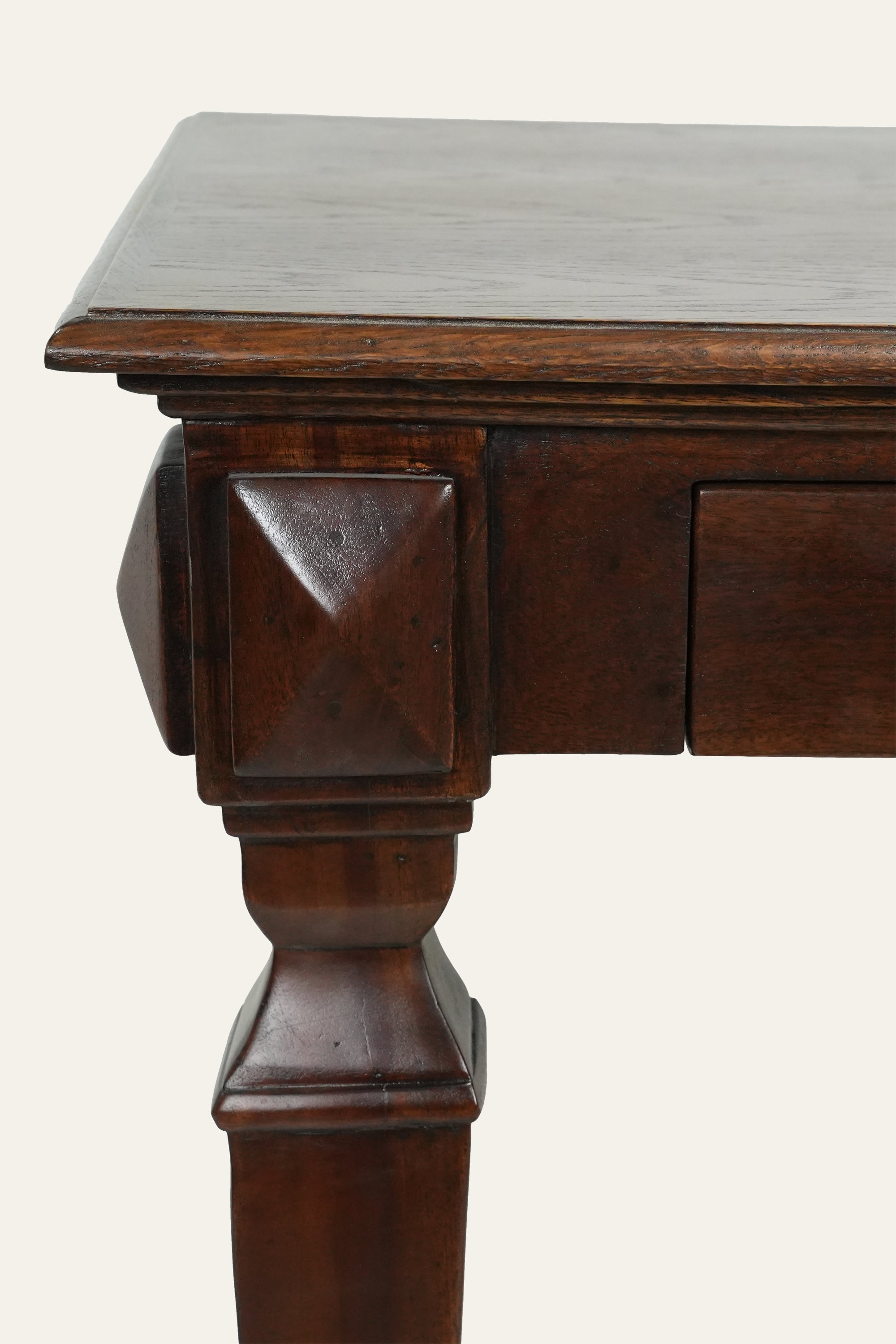 Wooden console table for hallway