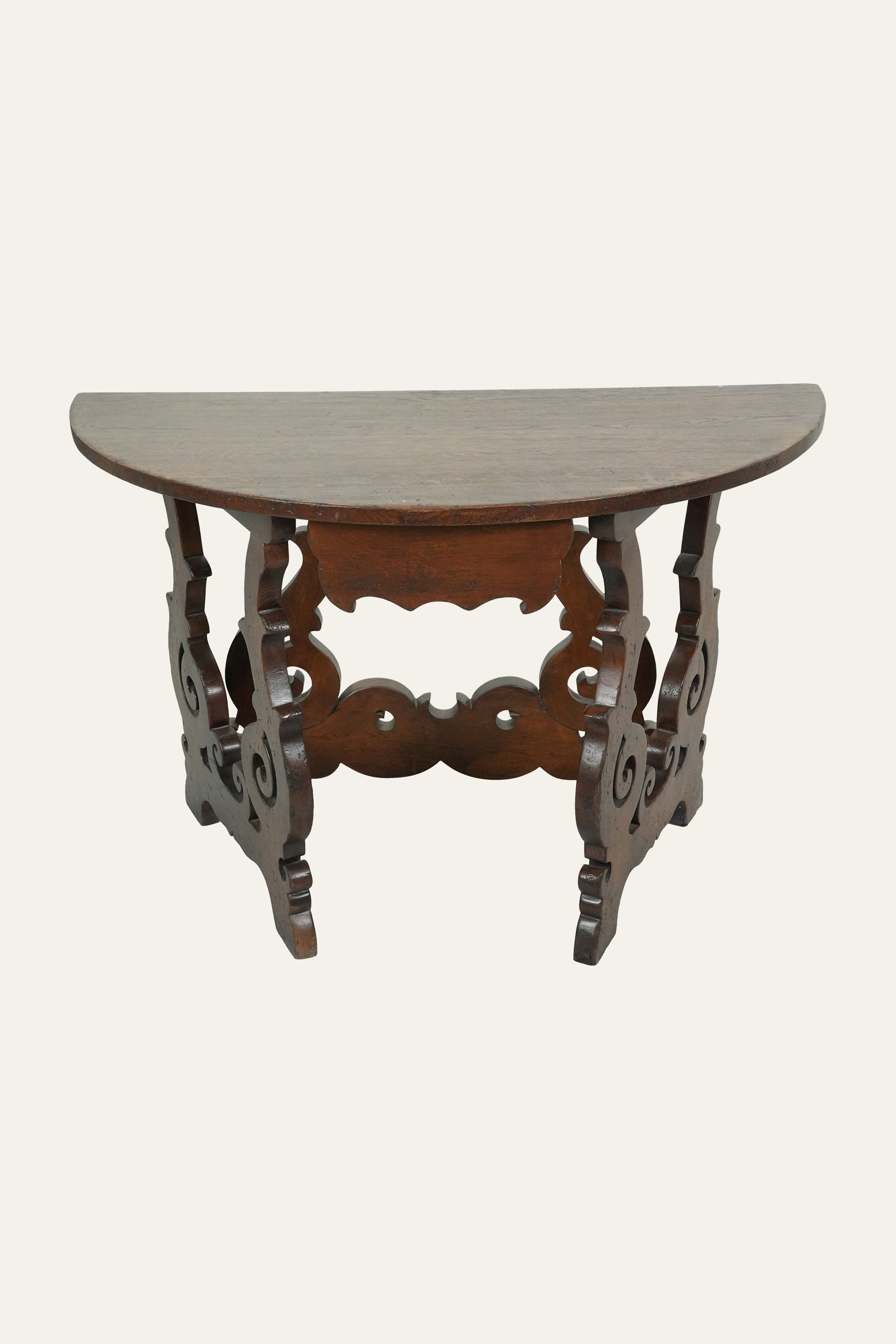 Wooden console table for hallway décor