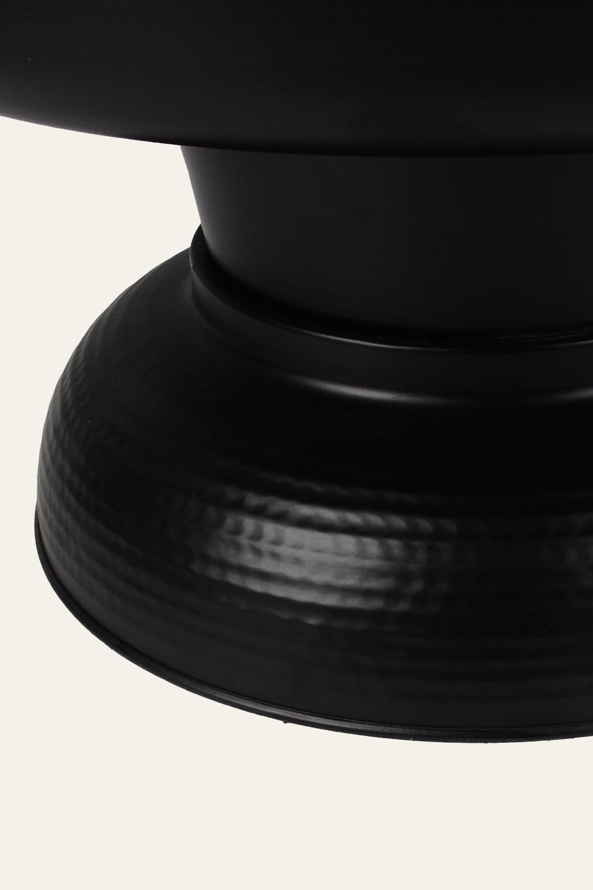Round Metal End Table with Flip-Top Wood Top