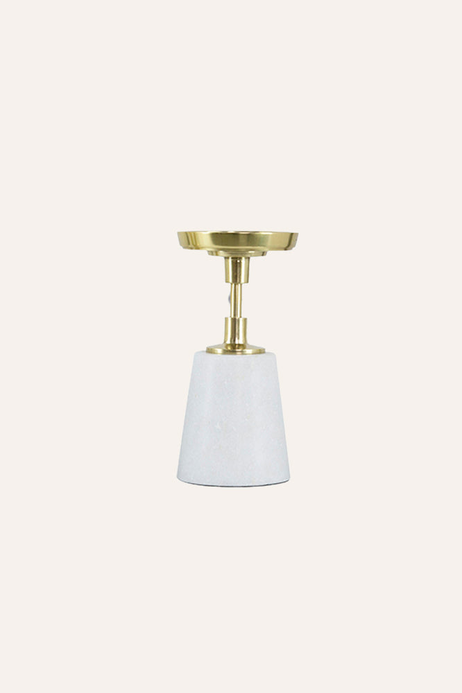 Metal and Marble Candle Holder - Extra Small