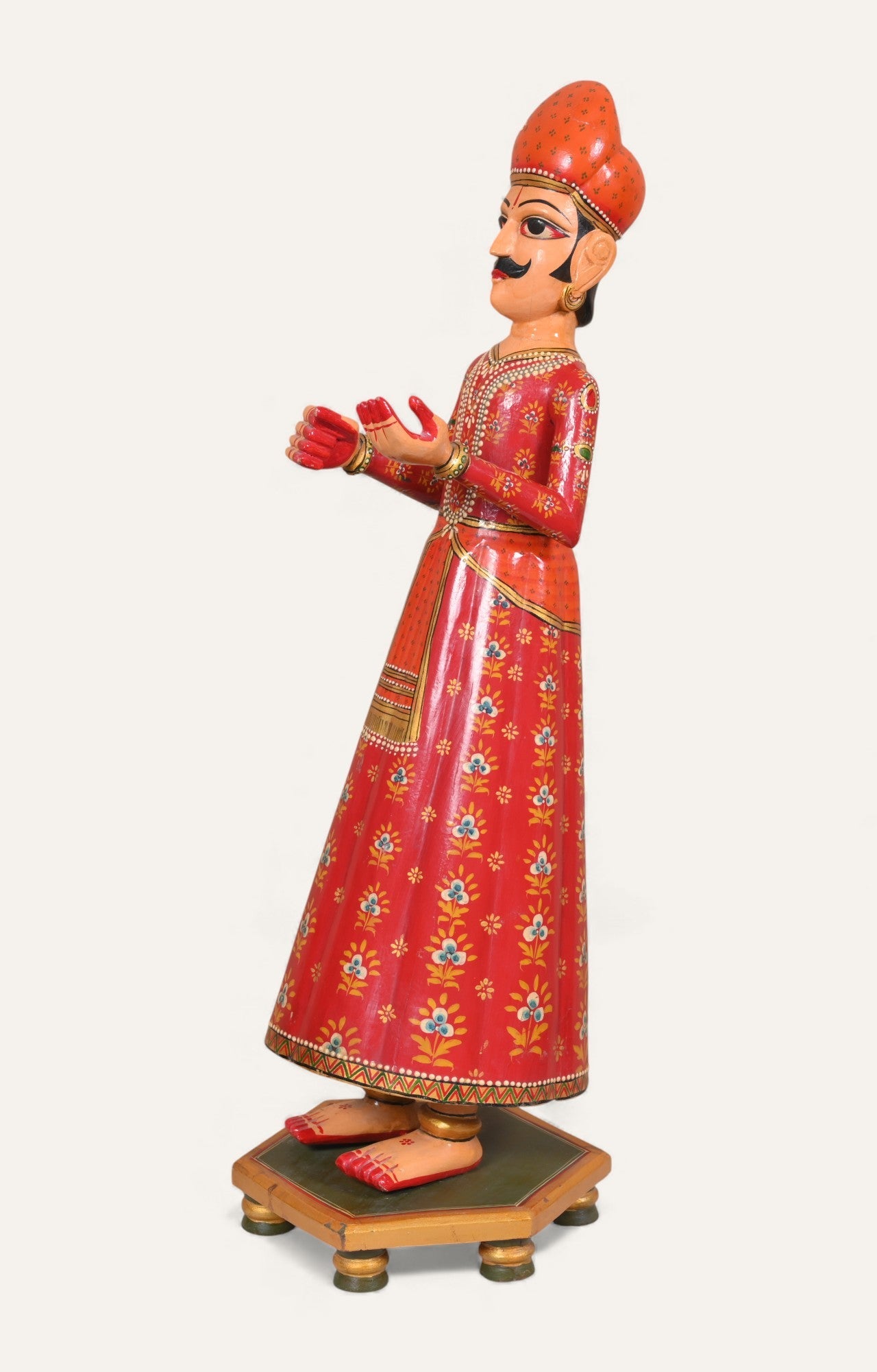 Hand-Painted Traditional Indian Gentleman Figurine