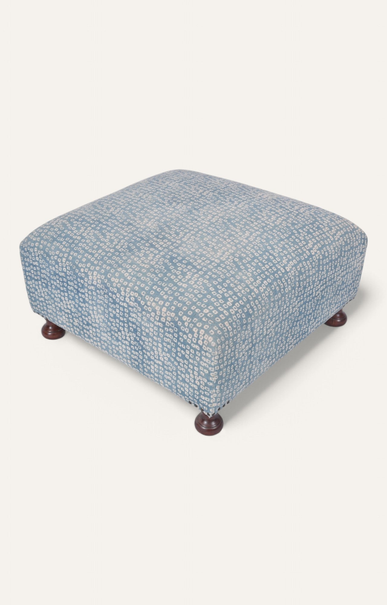 Dhurrie Upholstery Ottoman