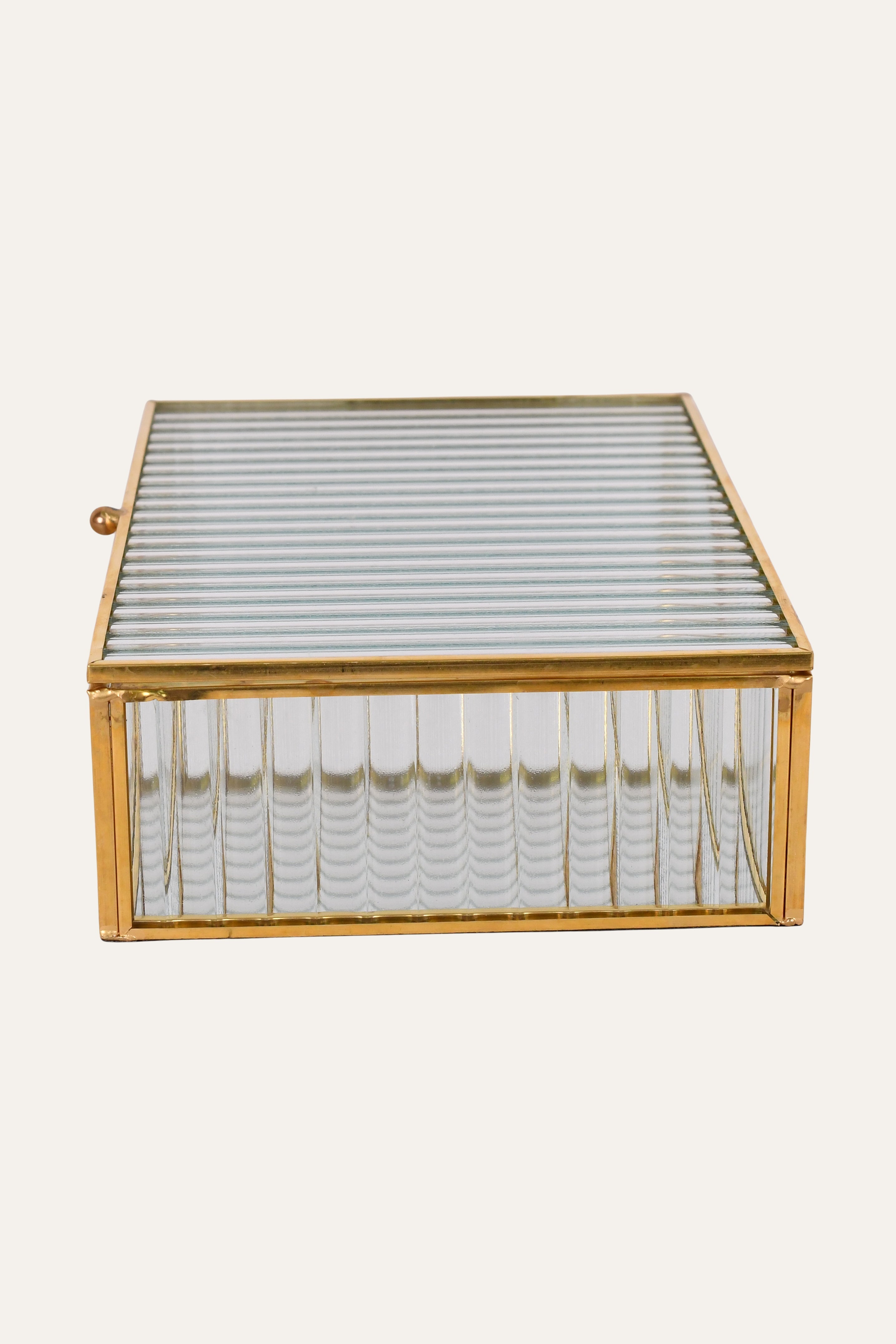antique style glass jewellery box