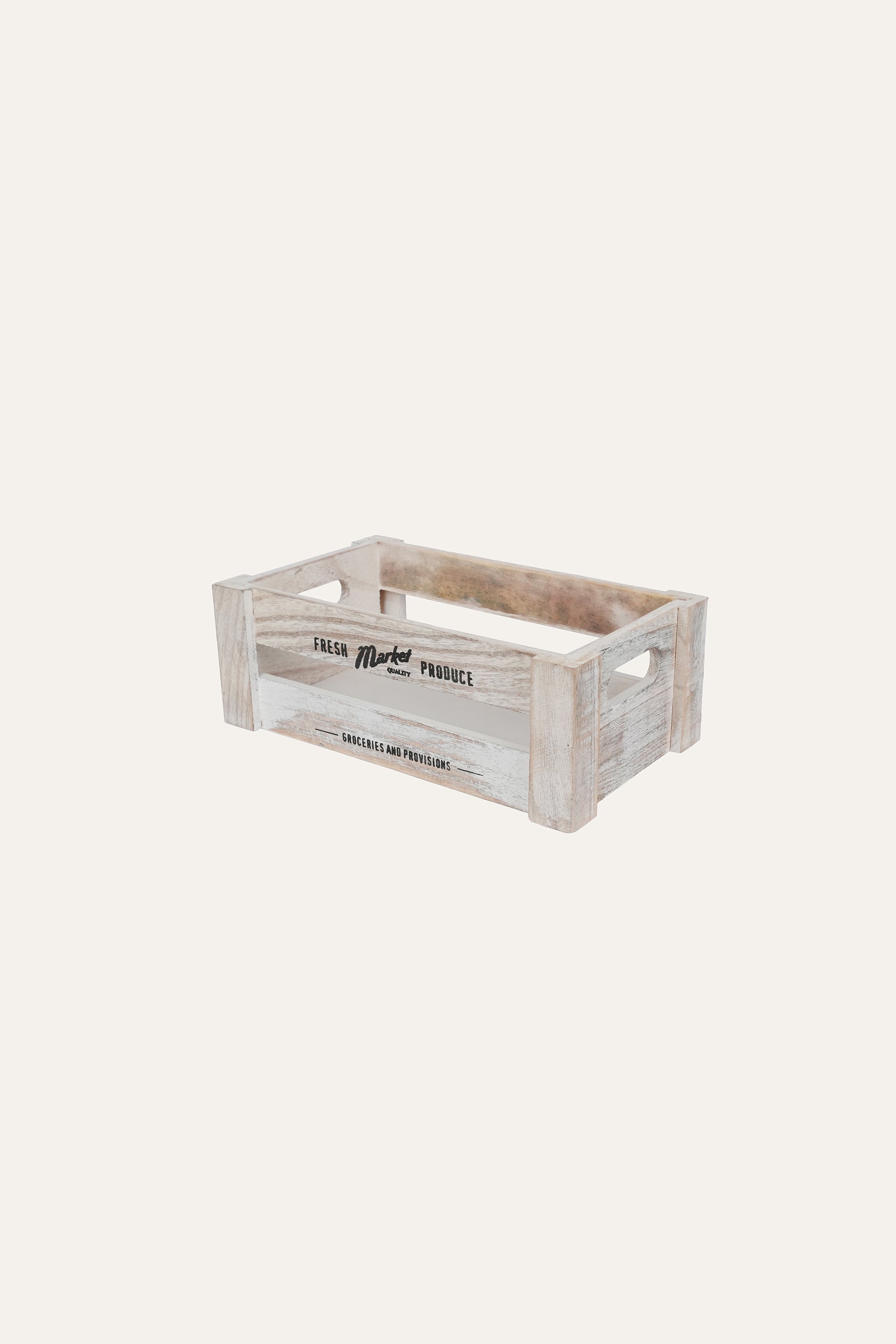 antique style wooden basket