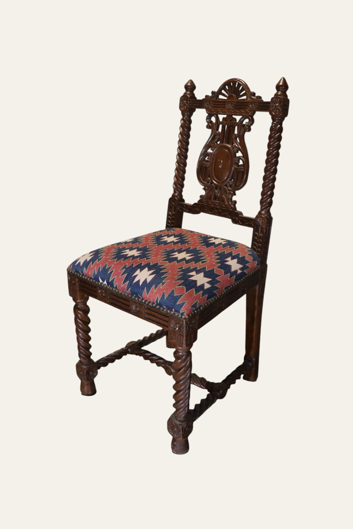 barley twist wooden chair