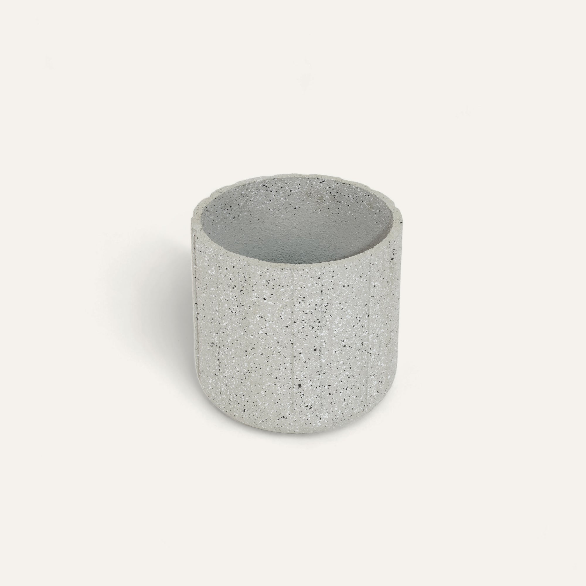 Modern Circular Ribbed Planter