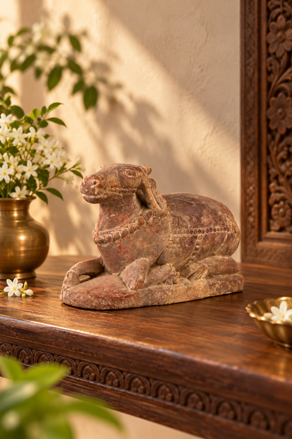 Nandi Figurine for Pooja Rooms