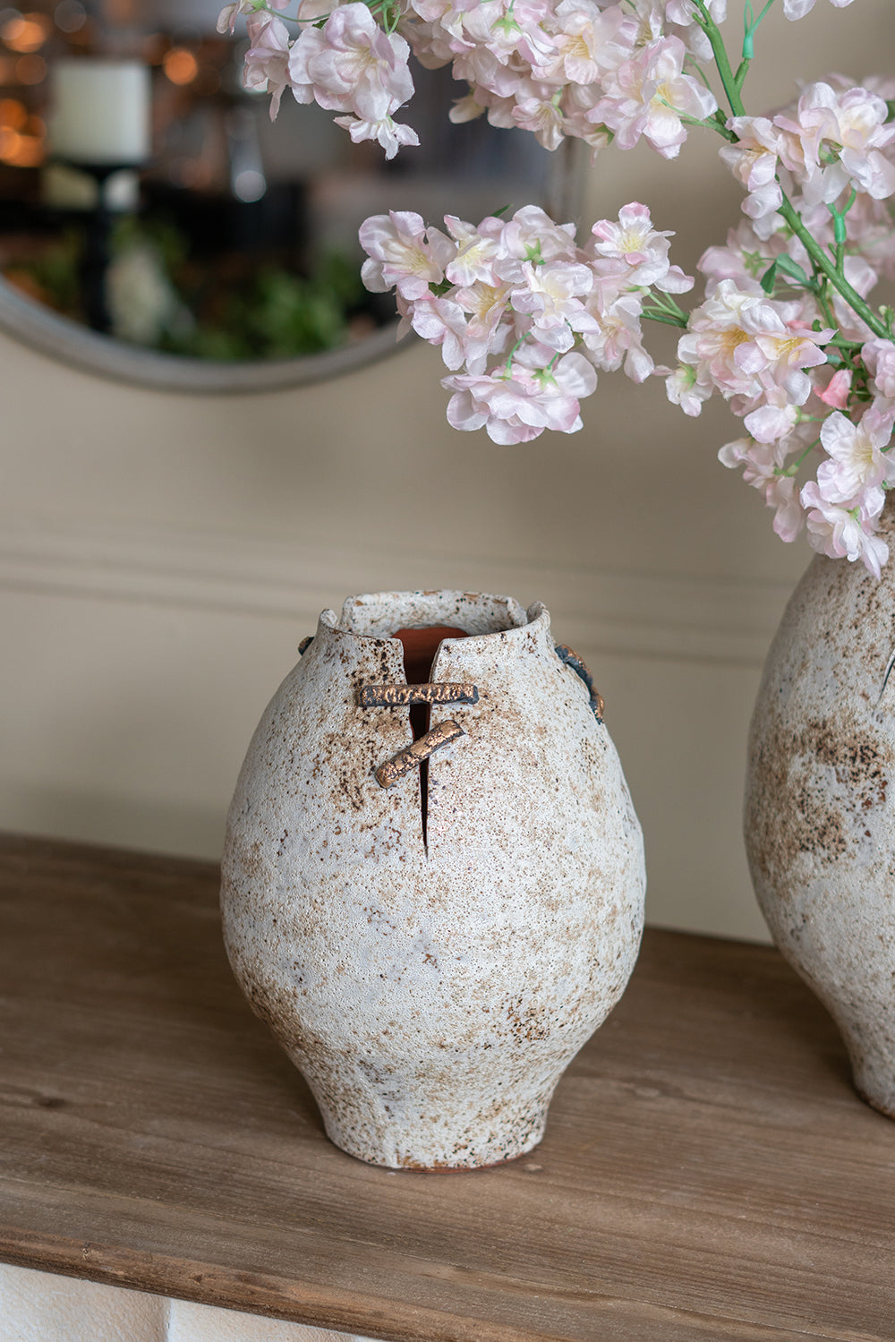 ceramic vase antique look decor