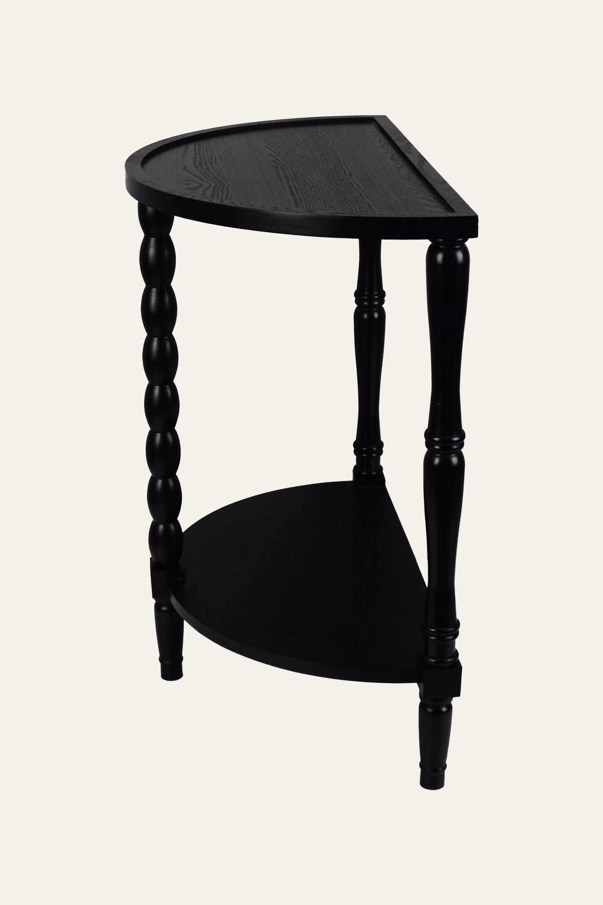 console table with shelf